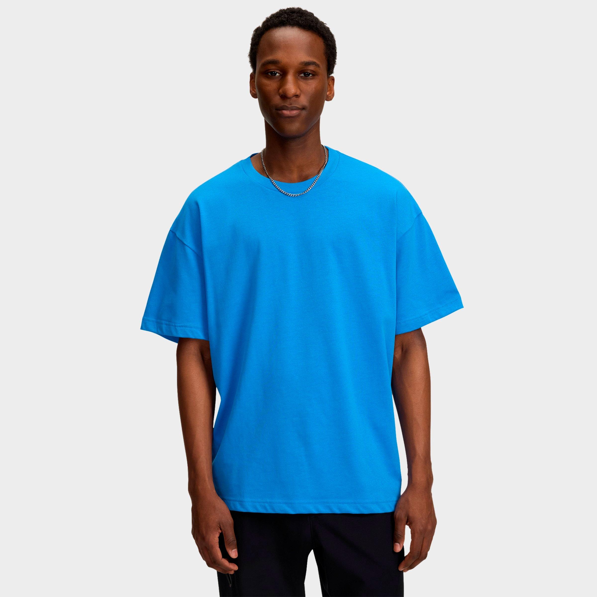 Under Armour Men's Heavyweight Oversized T-Shirt in Blue Atlantis/White Size: Small