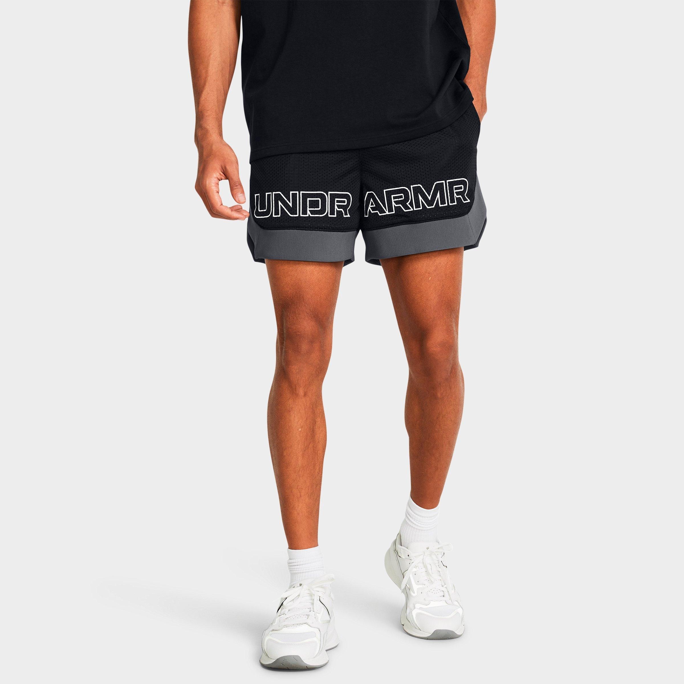 Under Armour Men's UA Icon 5" Mesh Shorts in Black/White Size: XS
