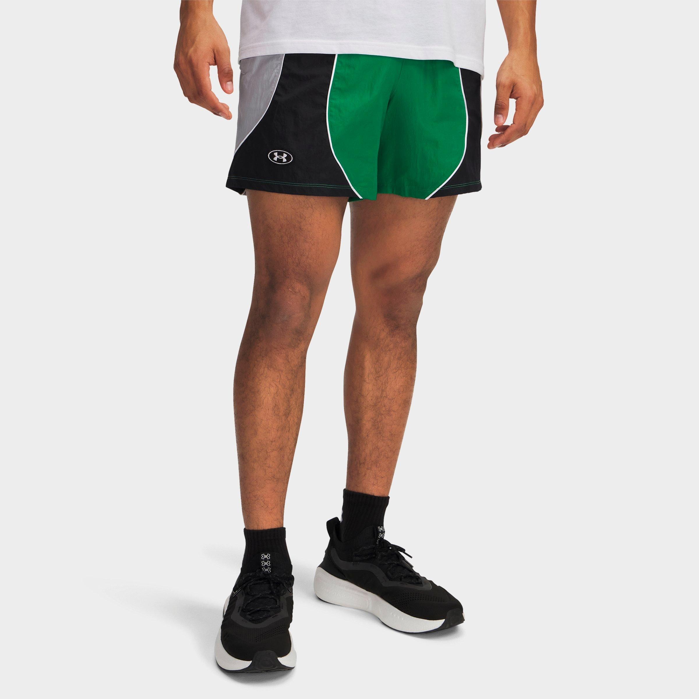 Under Armour Men's UA Icon Colorblock Volley Shorts in Team Kelly Green/Black/White Size: XS