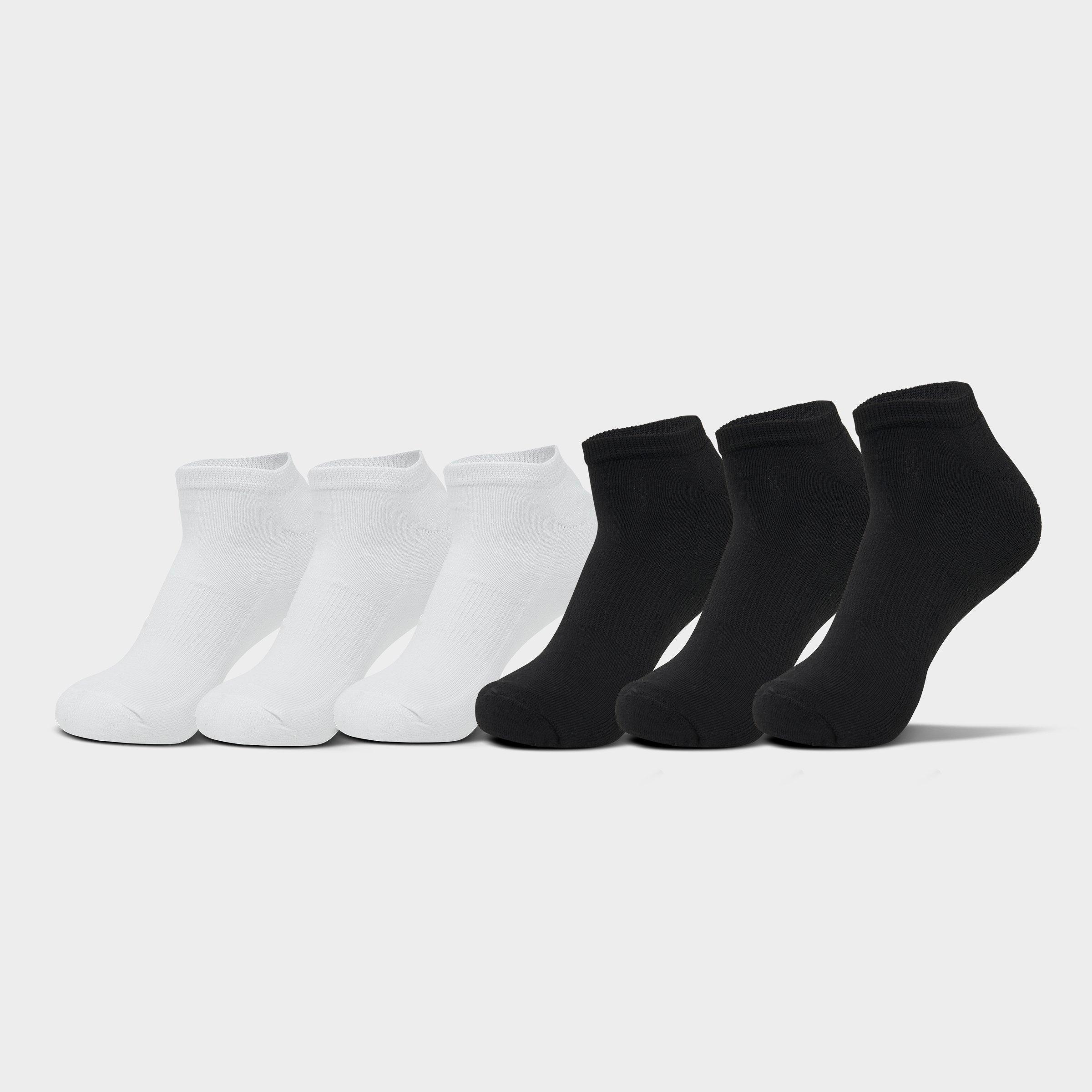 Sonneti Implus Women's  No-show Socks (6-pack) In White/black