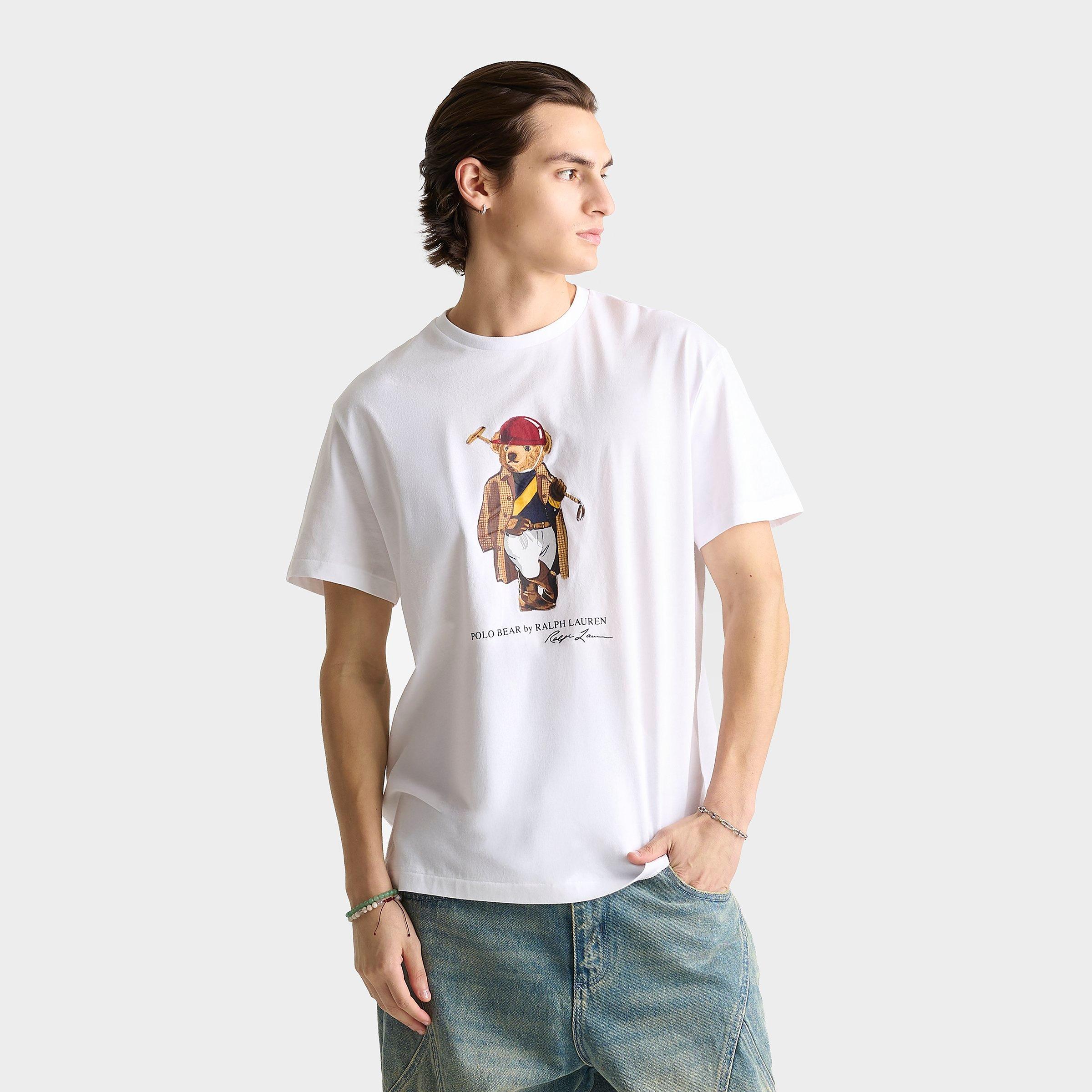 Polo Ralph Lauren Men's Society Bear T-Shirt in White Size: Medium