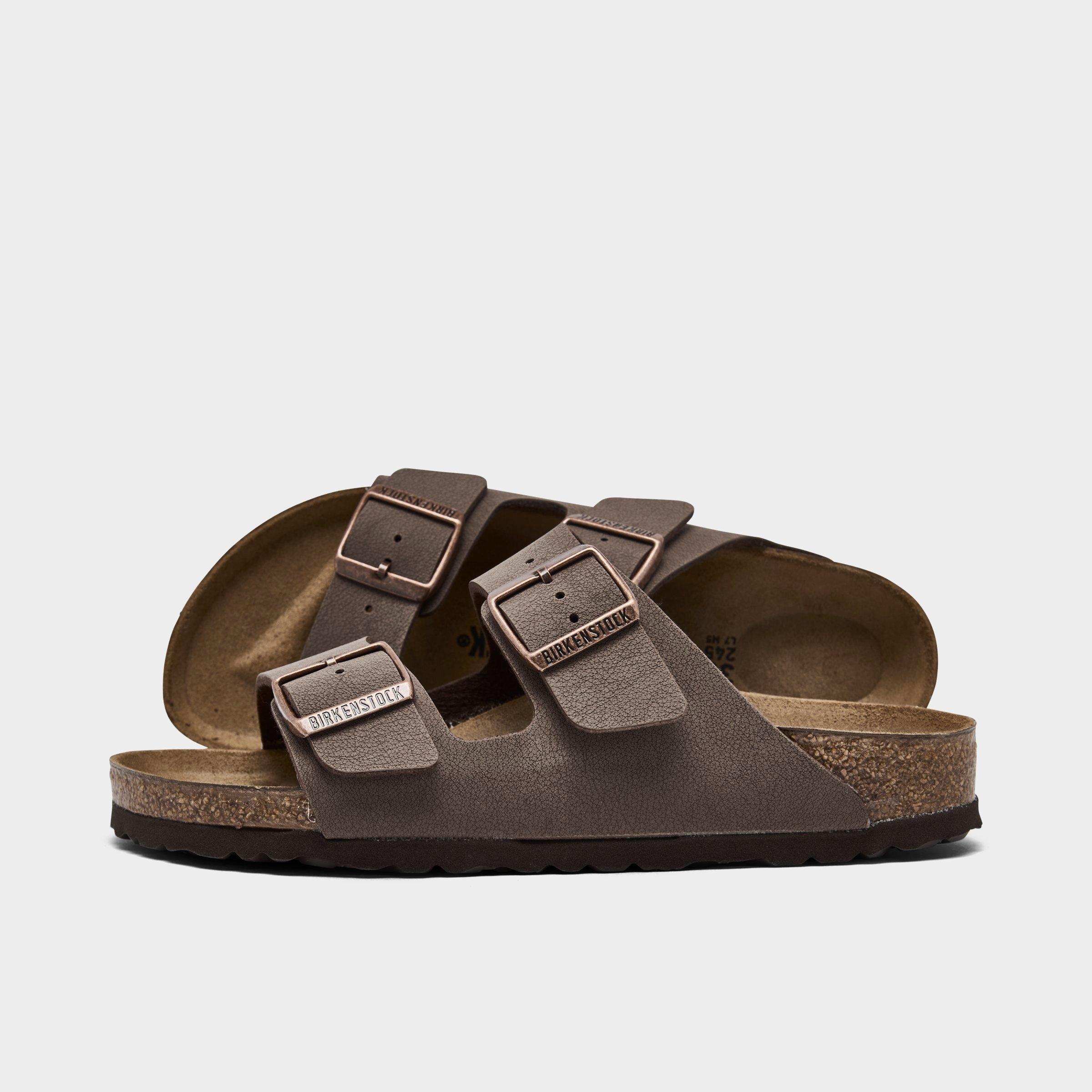 Birkenstock Women's Arizona Birkibuc Sandals in Mocha Birkibuc Size: 5.0