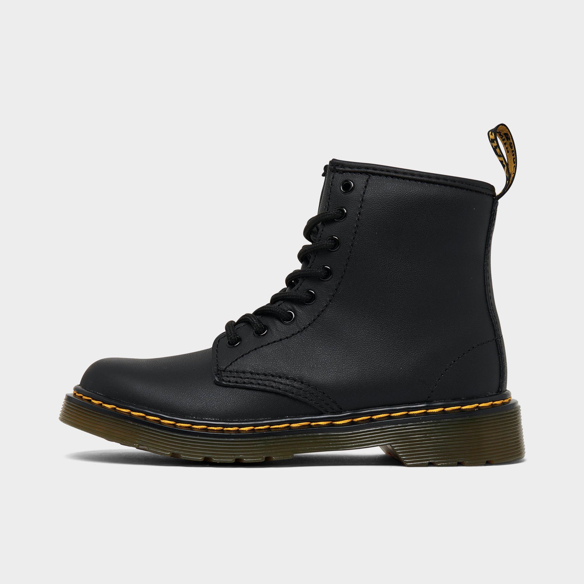 Dr. Martens' Dr. Martens Girls' Little Kids' 160 Softy T Leather Lace-up Boots In Black Softy T