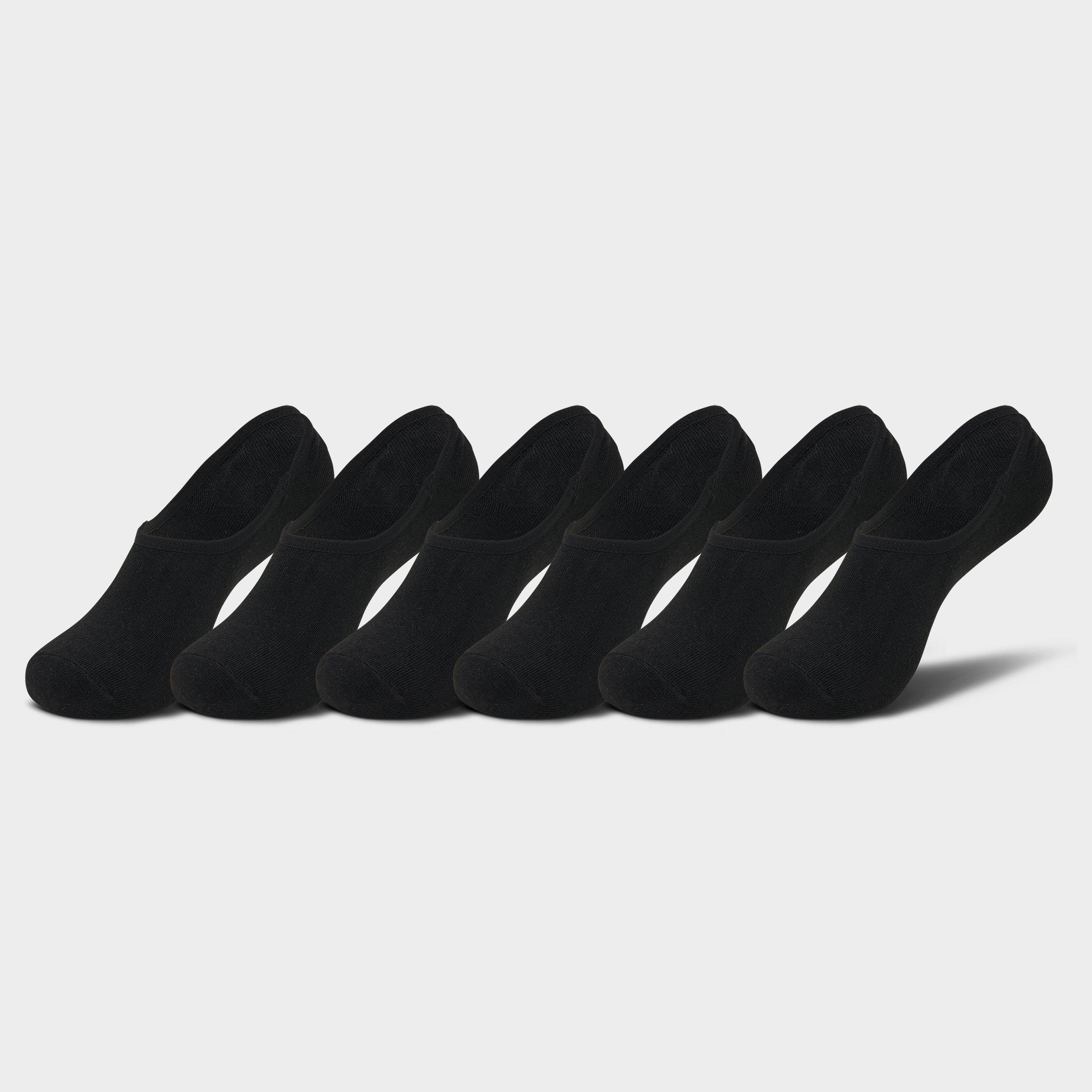 IMPLUS IMPLUS MEN'S FINISH LINE 6-PACK NO-SHOW SOCKS SIZE LARGE COTTON 