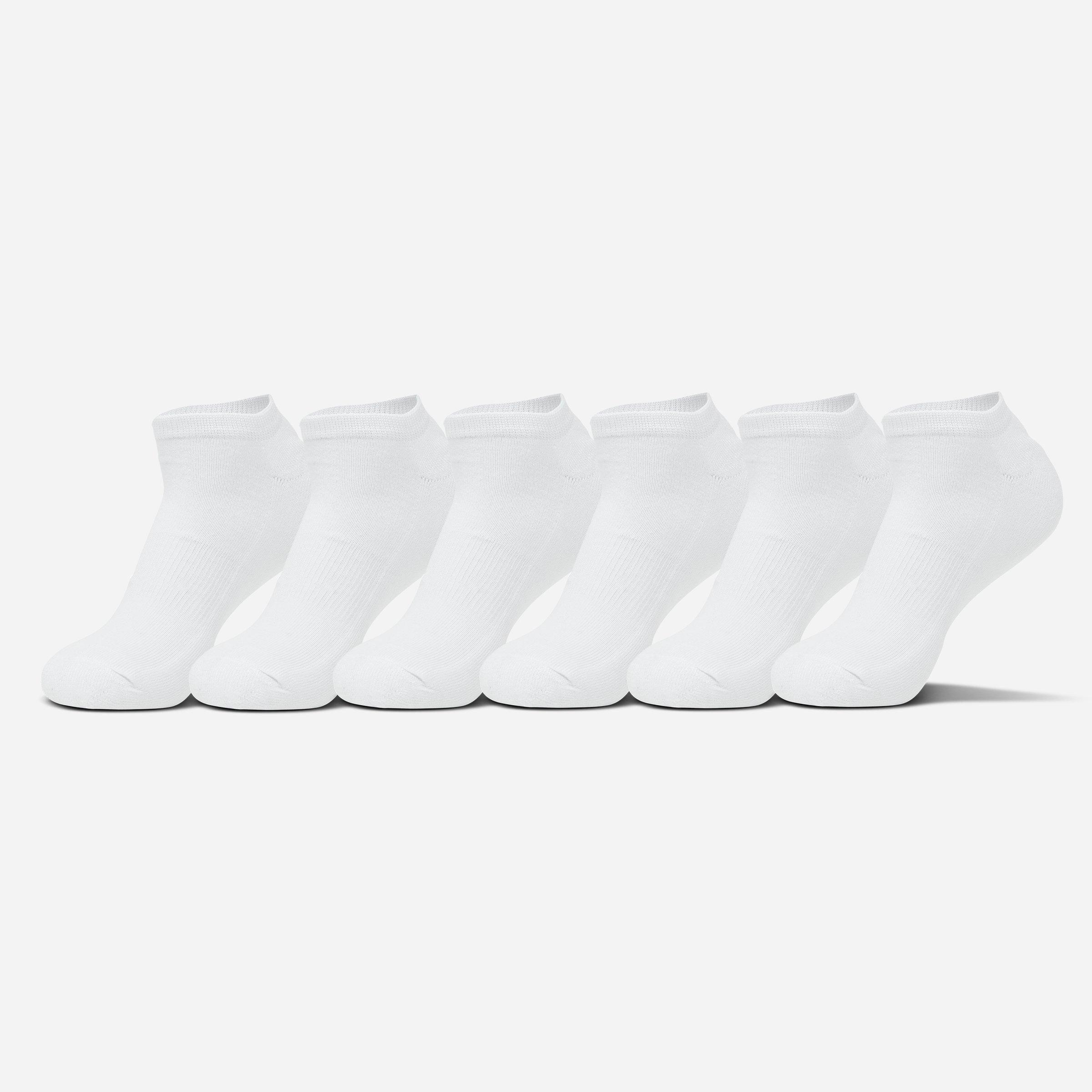 ForceField Women's Sonneti No-Show Socks (6-Pack) in White Size: Medium