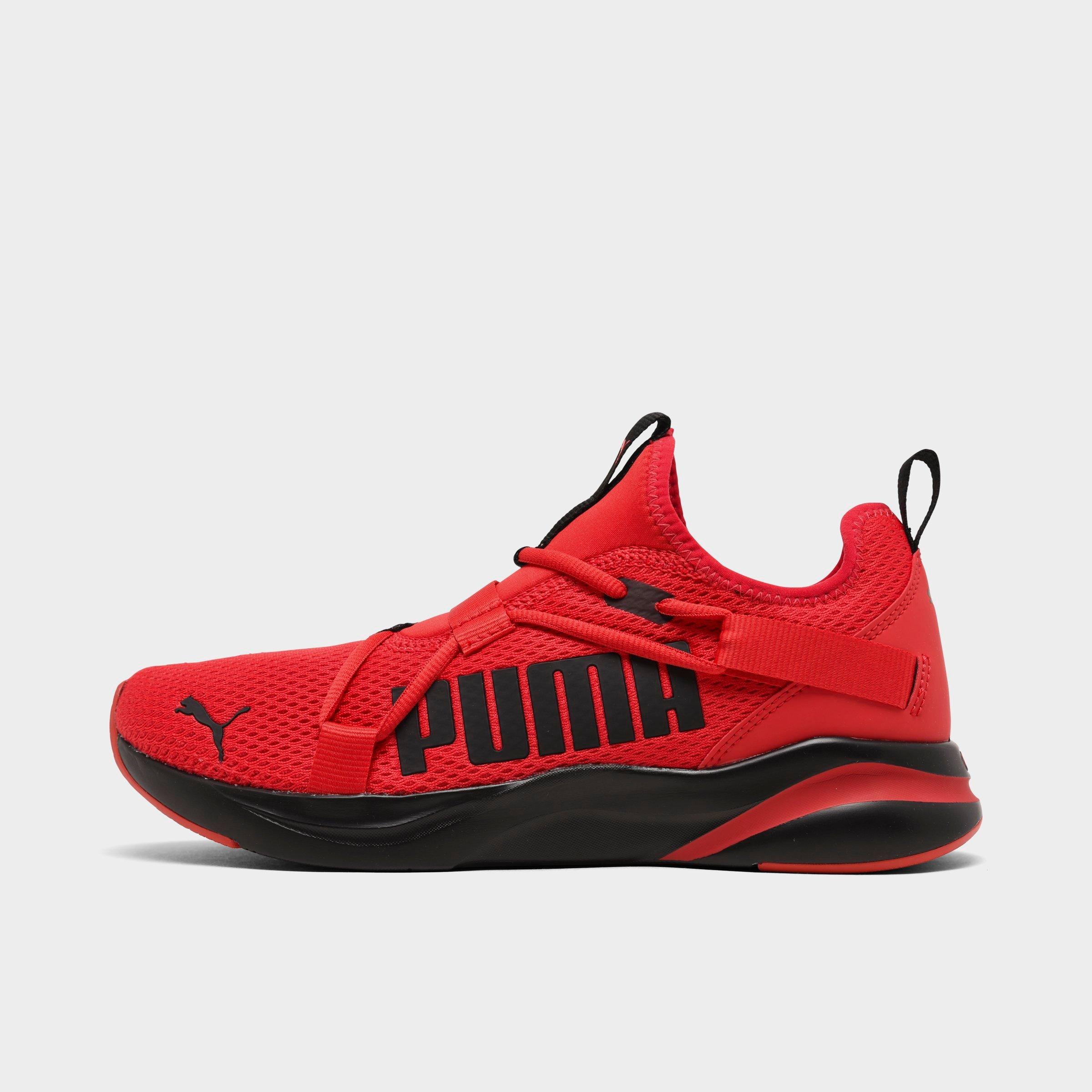 all red puma shoes