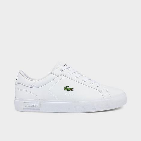 Lacoste Big Kids' Powercourt Casual Shoes In White/white
