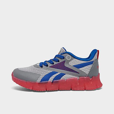 Shop Reebok Little Kids' Zig N Flash Casual Shoes In Grey/vector Red/vector Blue