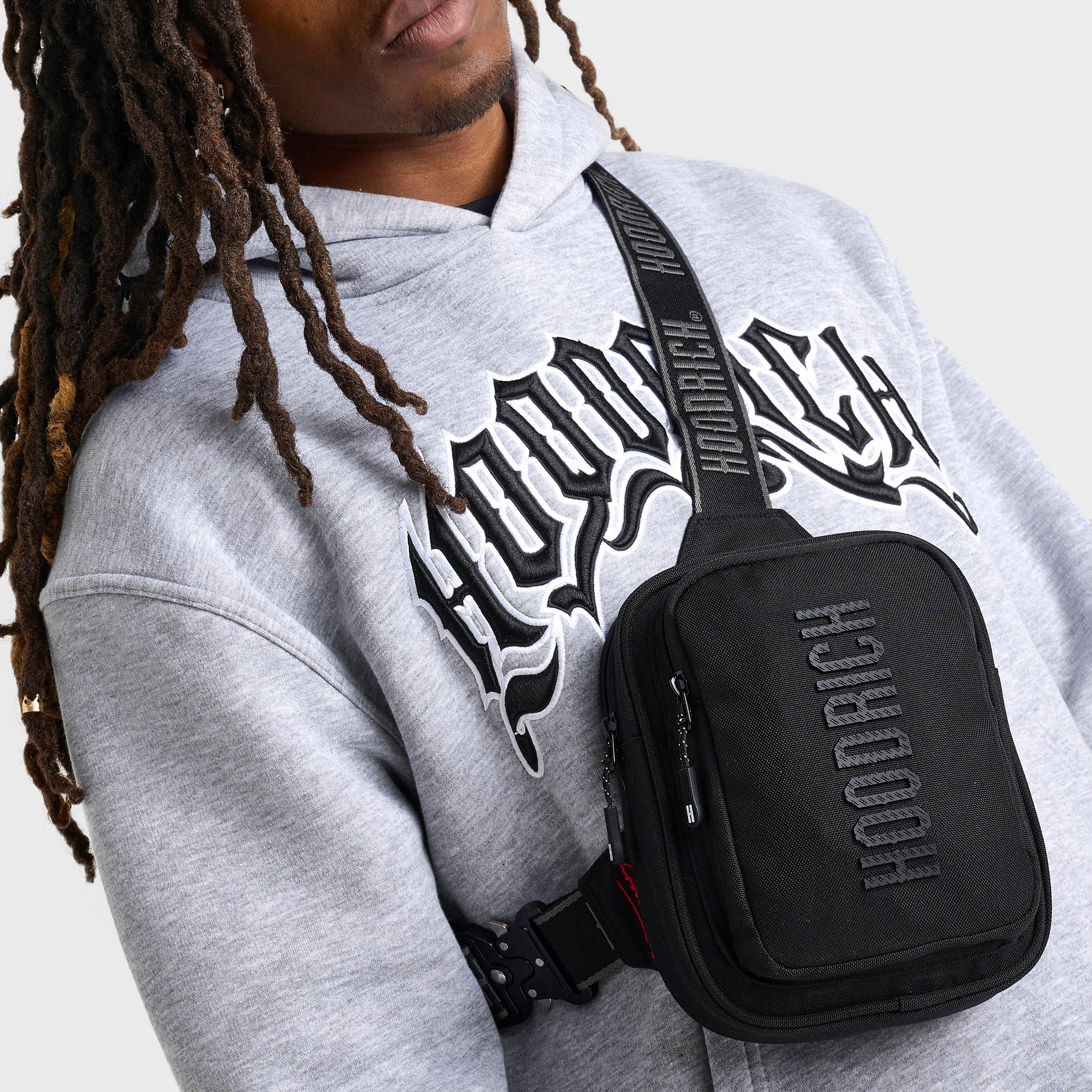 Hoodrich Oversized Clip Mini Crossbody Bag in Black/Black Size NOSIZ