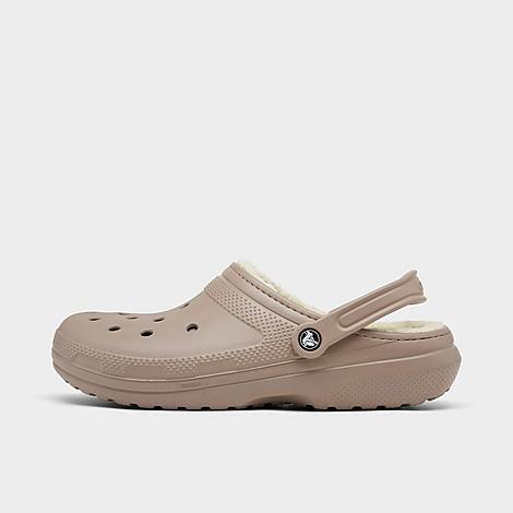 Crocs Classic Lined Clog Shoes Size 12.0 In Mushroom/bone