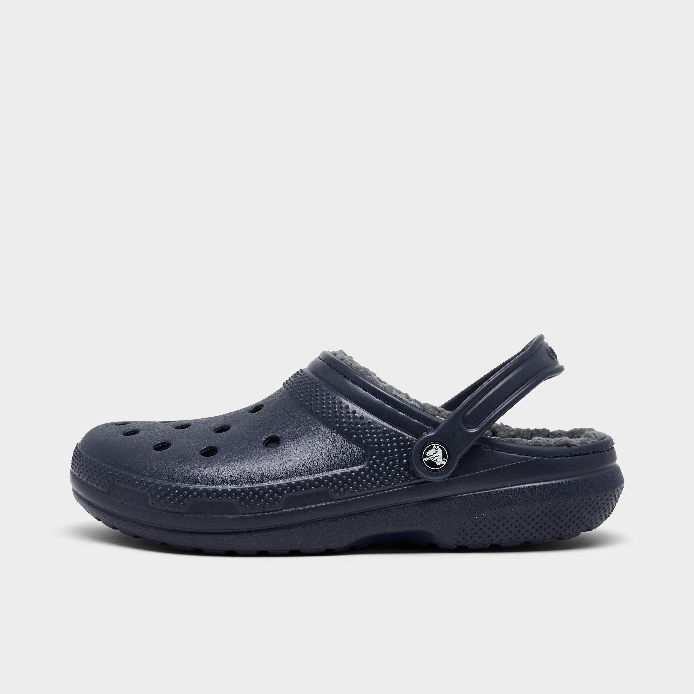 navy crocs mens