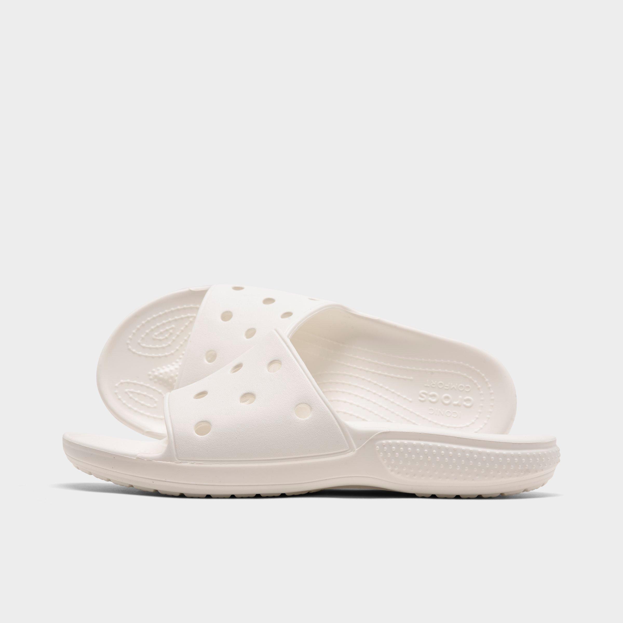 Crocs Men's Classic Slide Sandals in White Size: 4.0