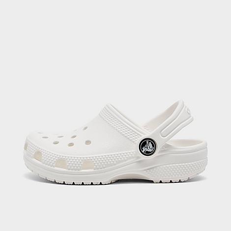 Crocs Babies'  Kids' Toddler Classic Clog Shoes In White