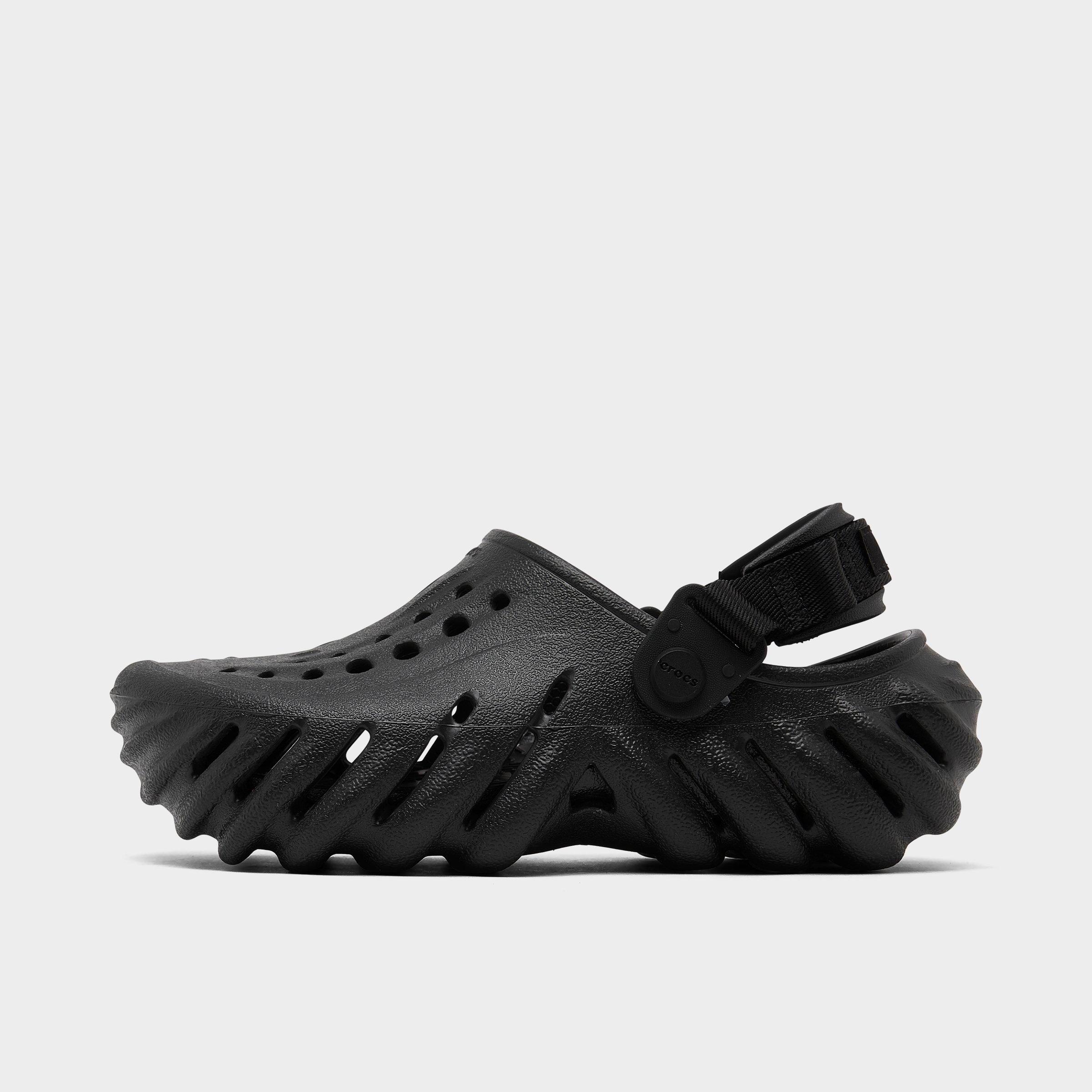 Crocs Little Kids Echo Clog Shoes in Black Size: 1.0