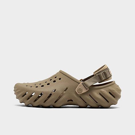 Crocs Little Kids' Echo Clog Shoes In Khaki