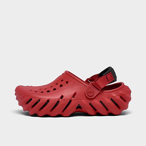 Shop Crocs Big Kids' Echo Clog Shoes In Varsity Red
