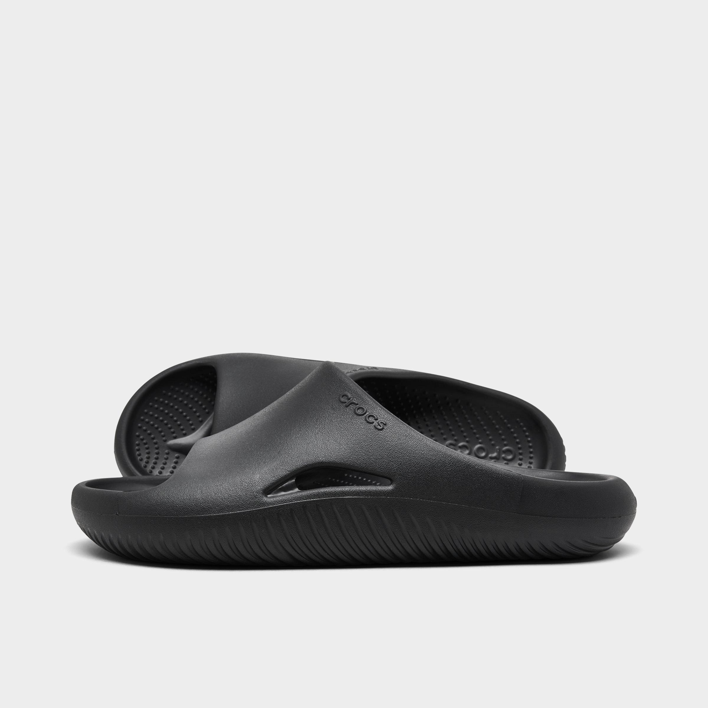 Shop Crocs Mellow Recovery Slide Sandals In Black