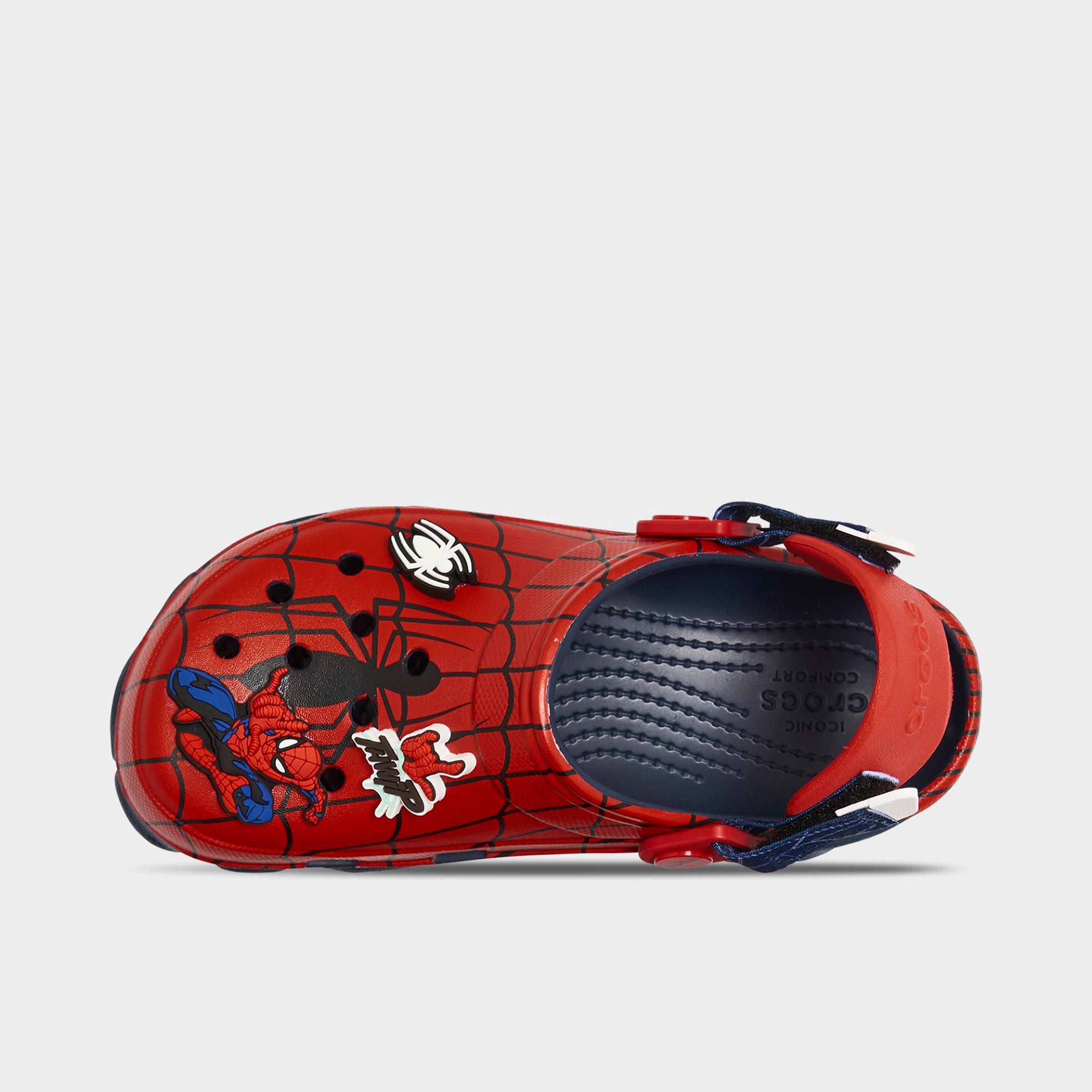 Crocs Spider-man Kids All-terrain Clog In Red/navy