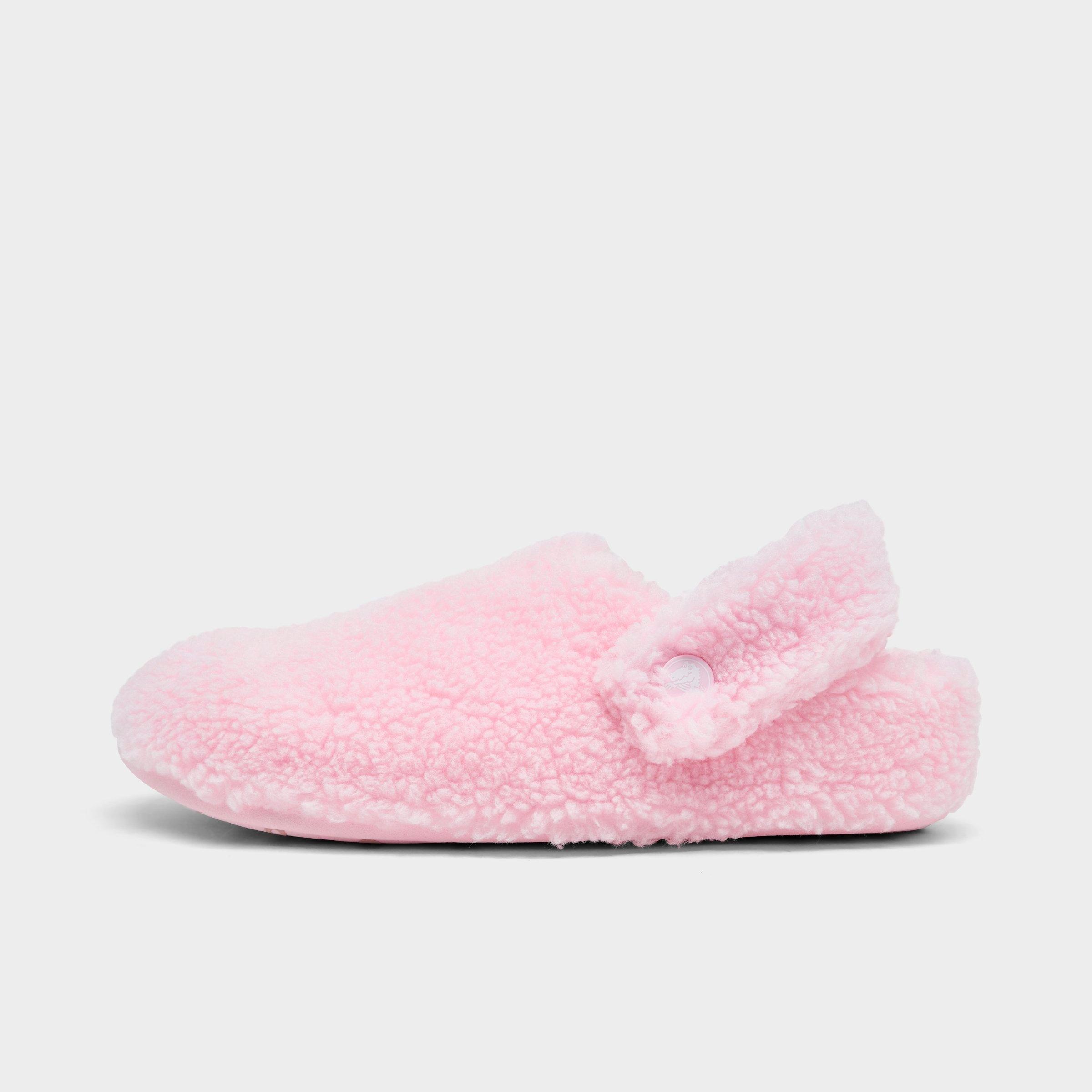Crocs Kids Classic Cozzzy Slippers in Pink Milk Size: 3.0