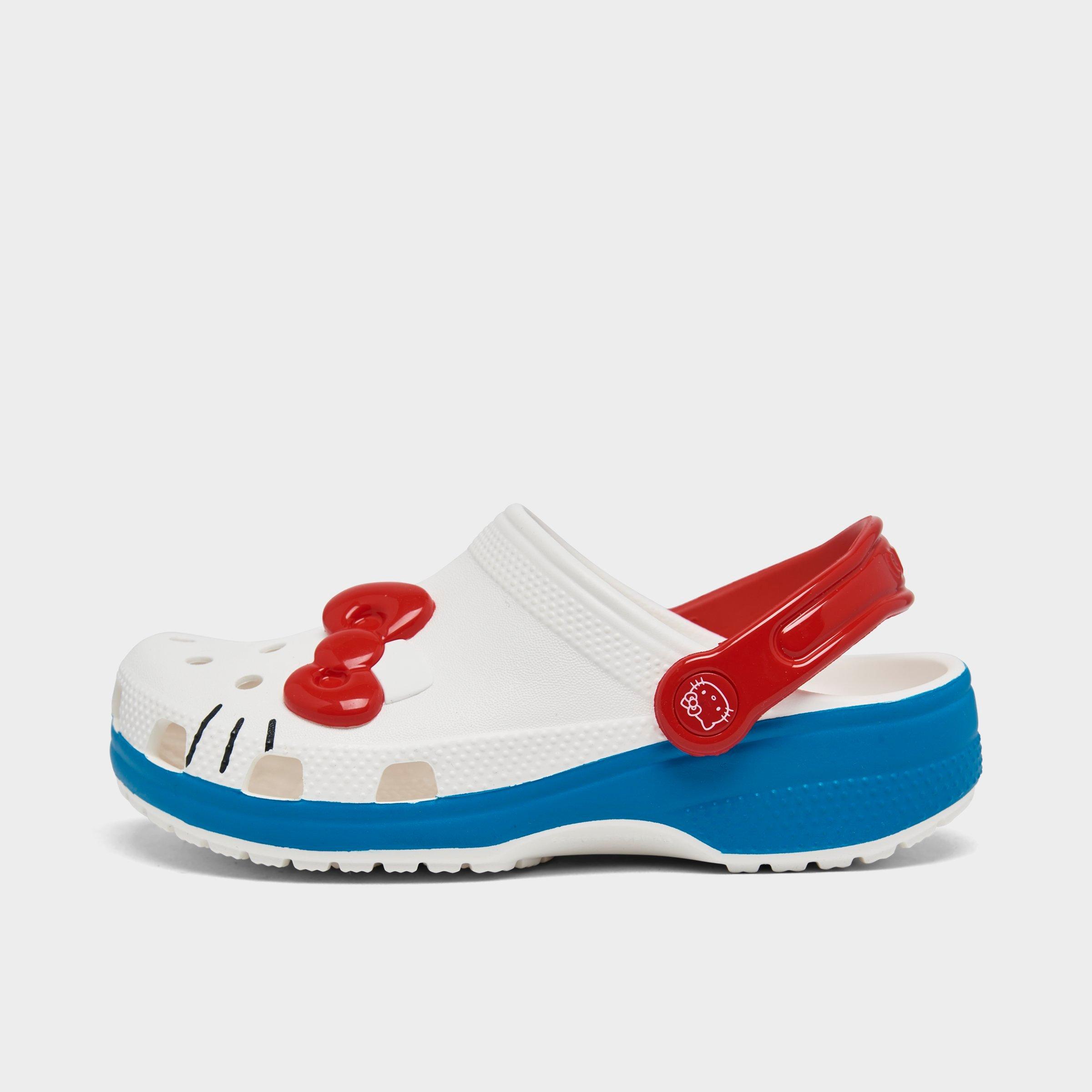 Crocs Womens  Hello Kitty Iam Classic Clogs In White/red/blue