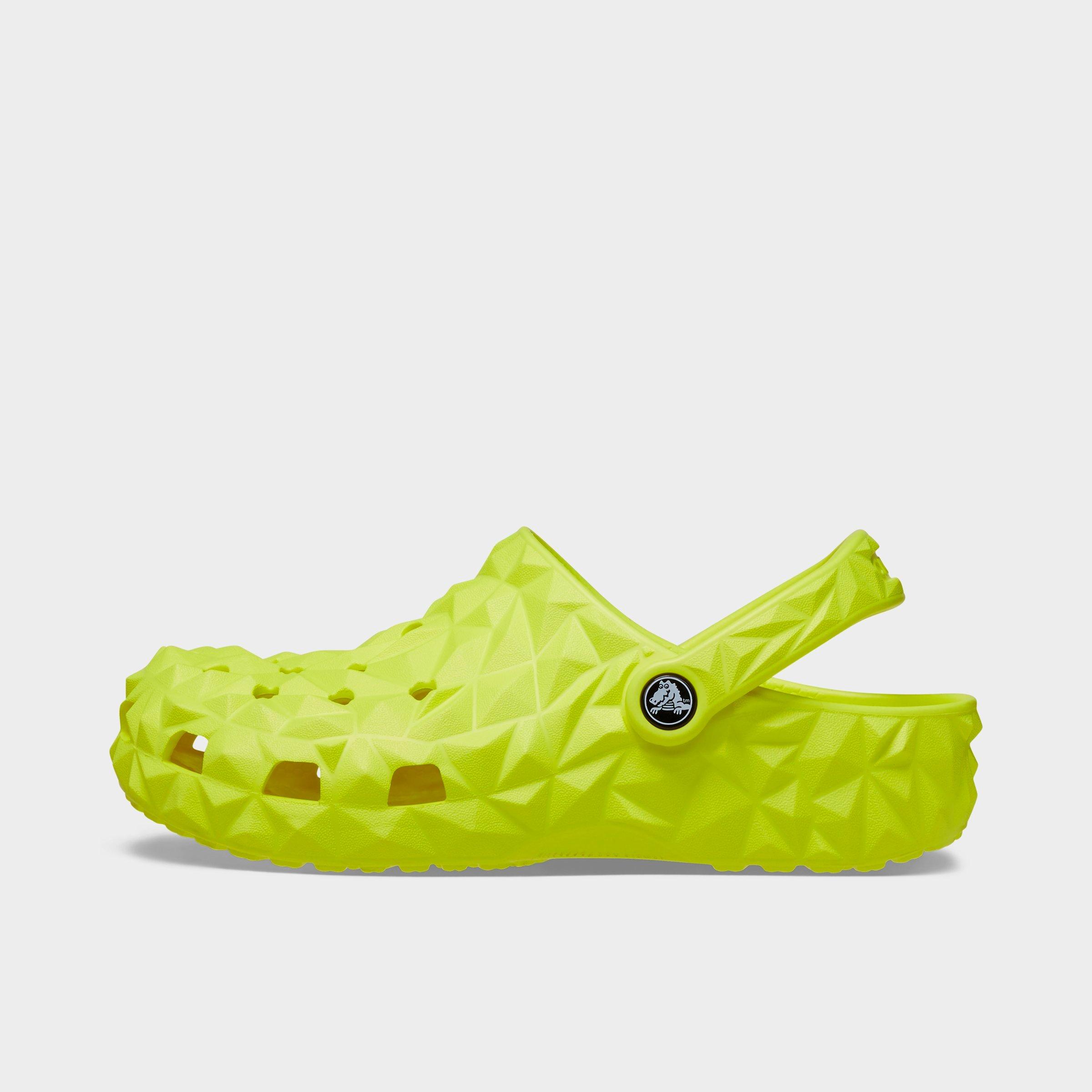 Crocs Classic Geometric Clog Shoes in Yellow/Acidity Size 9