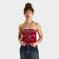Women's True Religion Crystal Wing Ribbed Tube Top | Finish Line