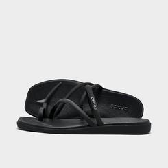 Women's Crocs Miami Metallic Toe Loop Sandals