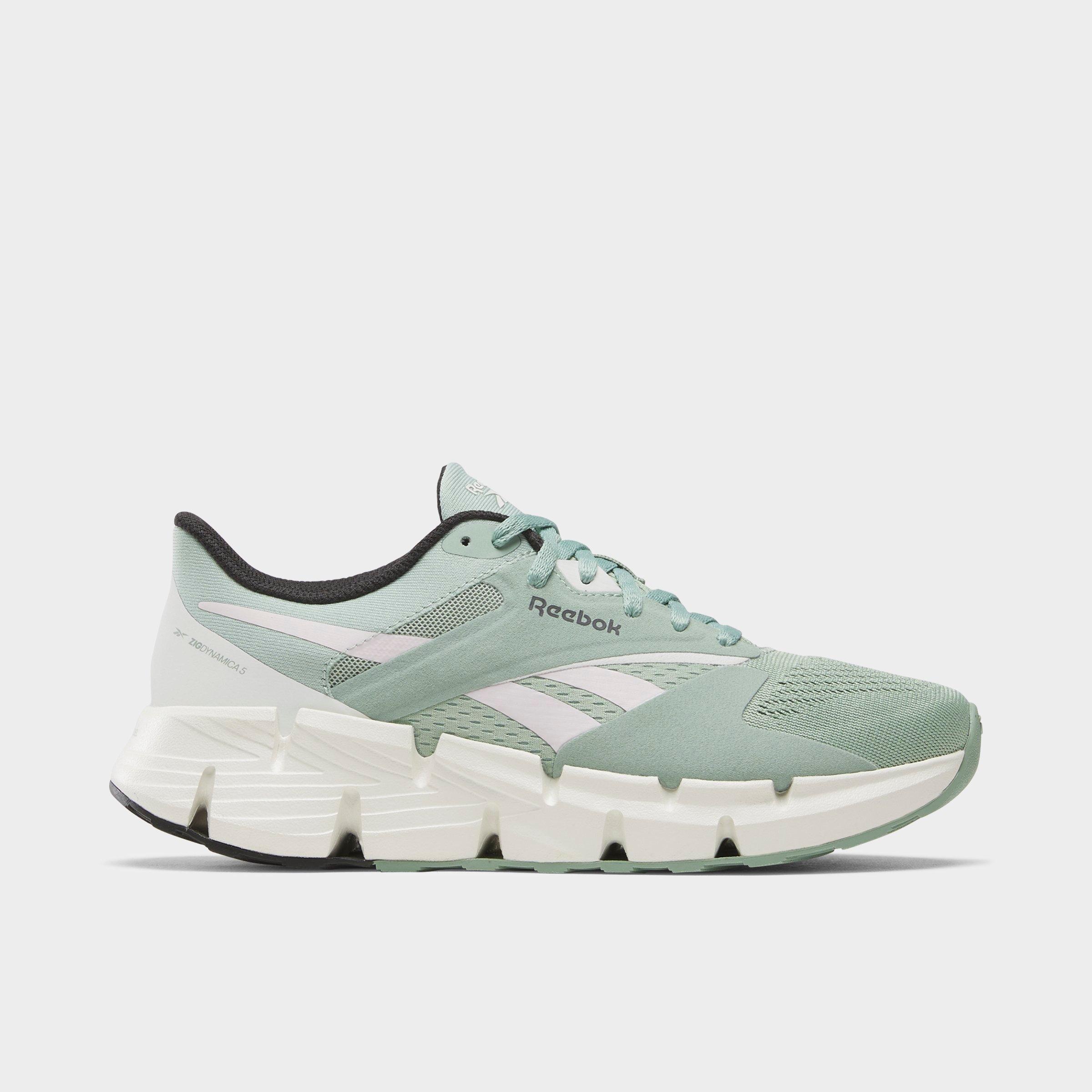 Reebok Women's Zig Dynamica 5 Running Shoes in Green/Hybrid Green Size 7