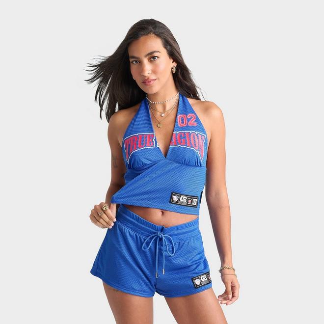 Women's True Religion Printed Sporty Mesh Halter Top
