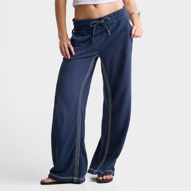 Women's True Religion Super T Washed Stitch Low Rise Straight Leg Pants