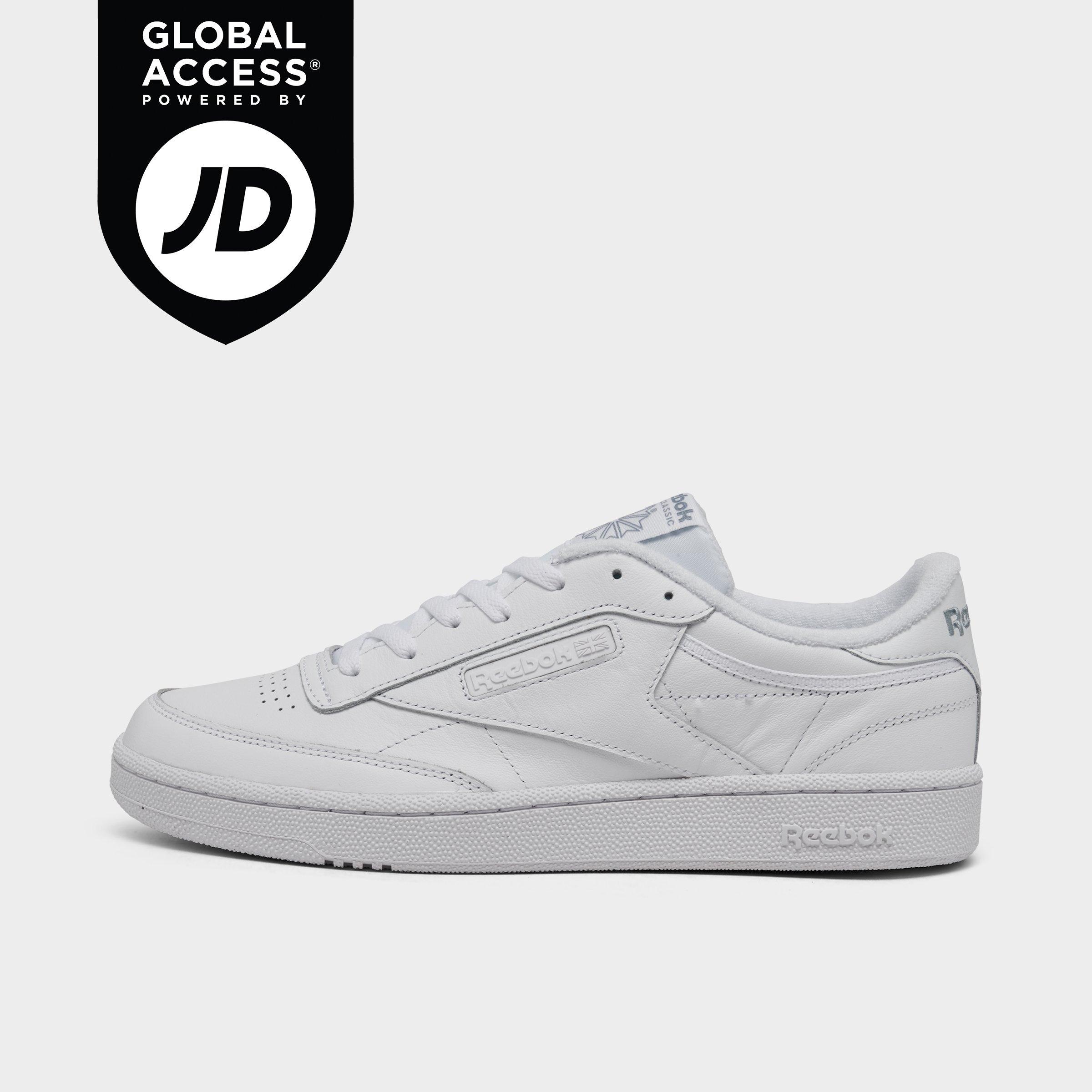Reebok Men's Club C 85 Casual Shoes in White/Soft Blue/White Size: 7.5