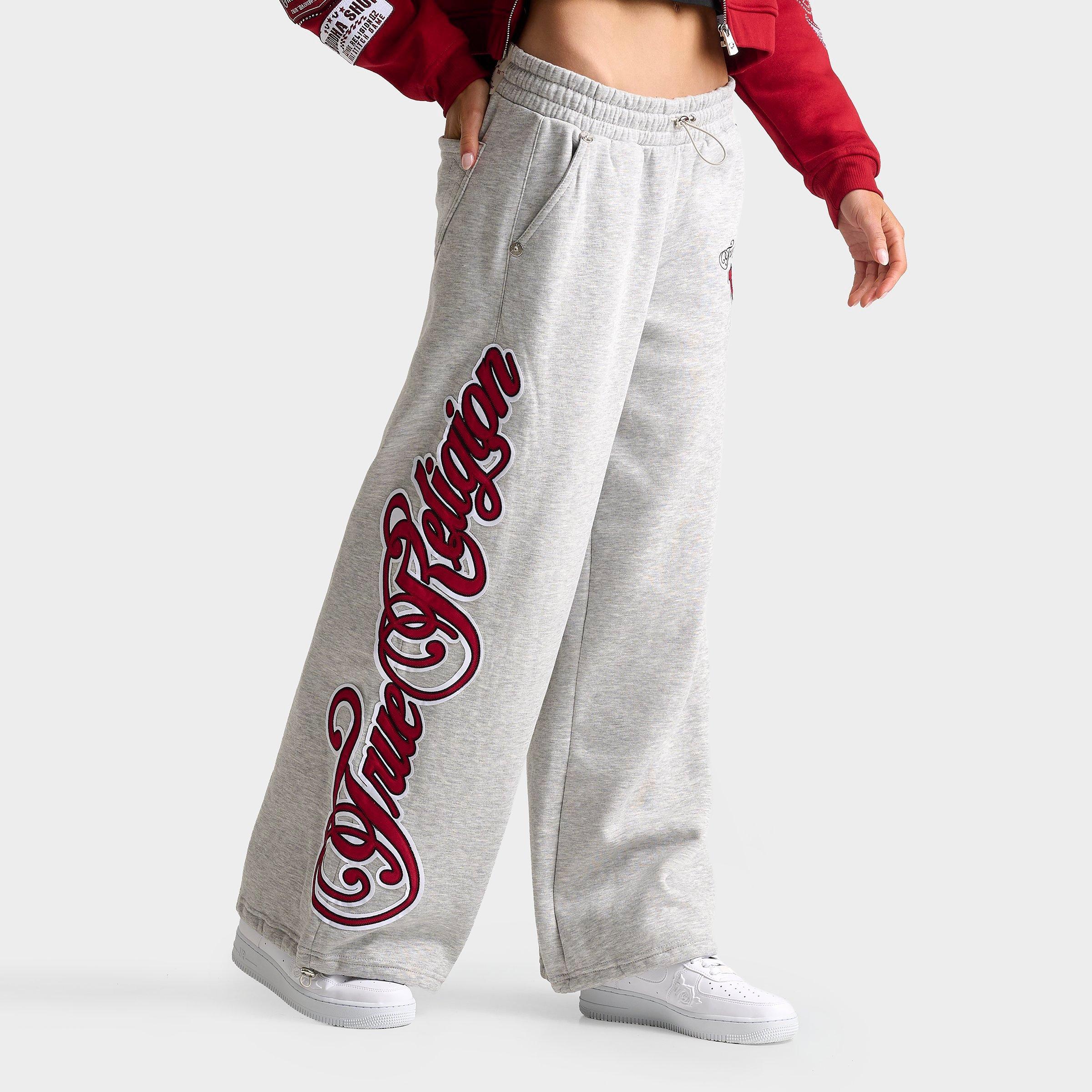 True Religion Women's Appliqué Wide-Leg Sweatpants