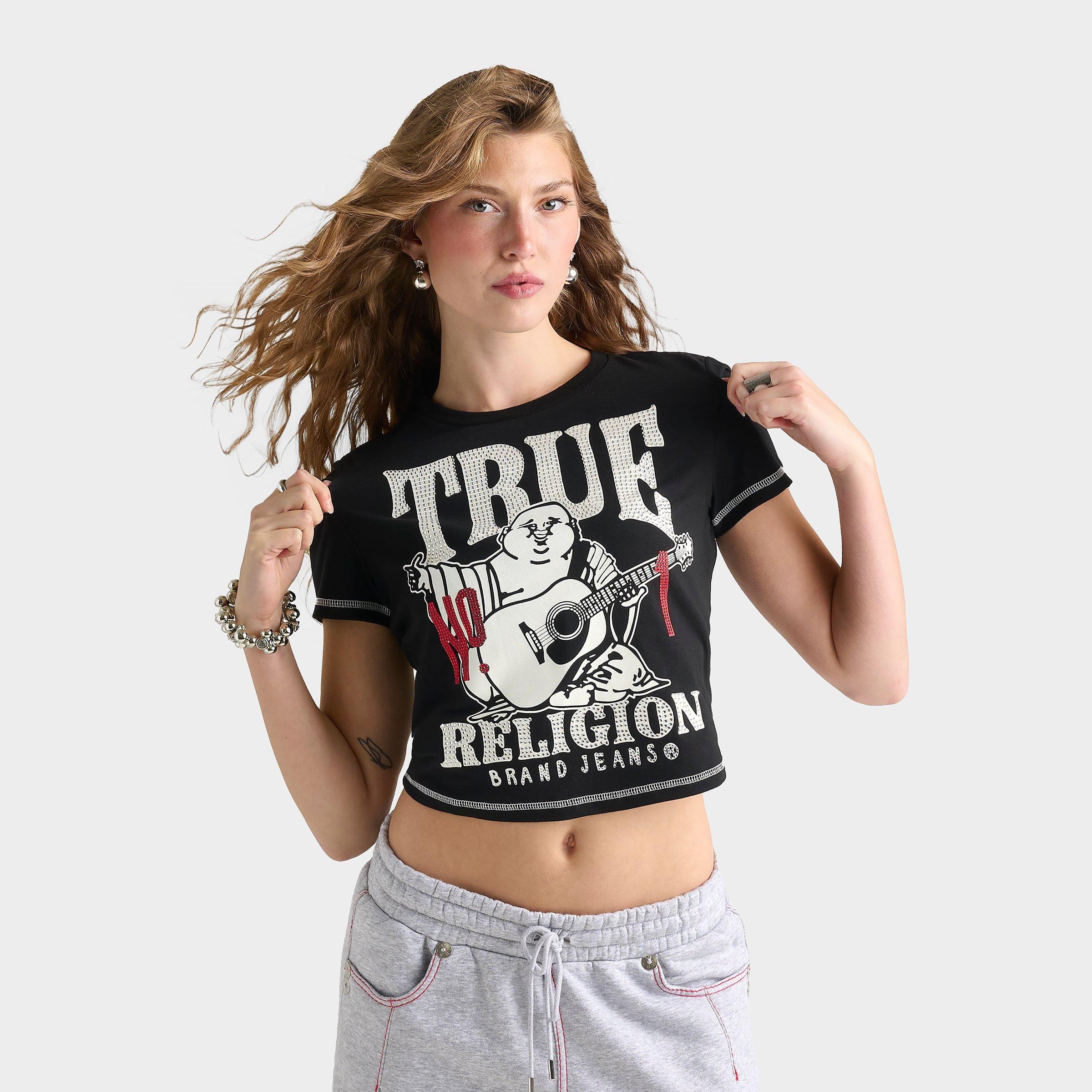 True Religion Women's Crystal Buddha T-Shirt