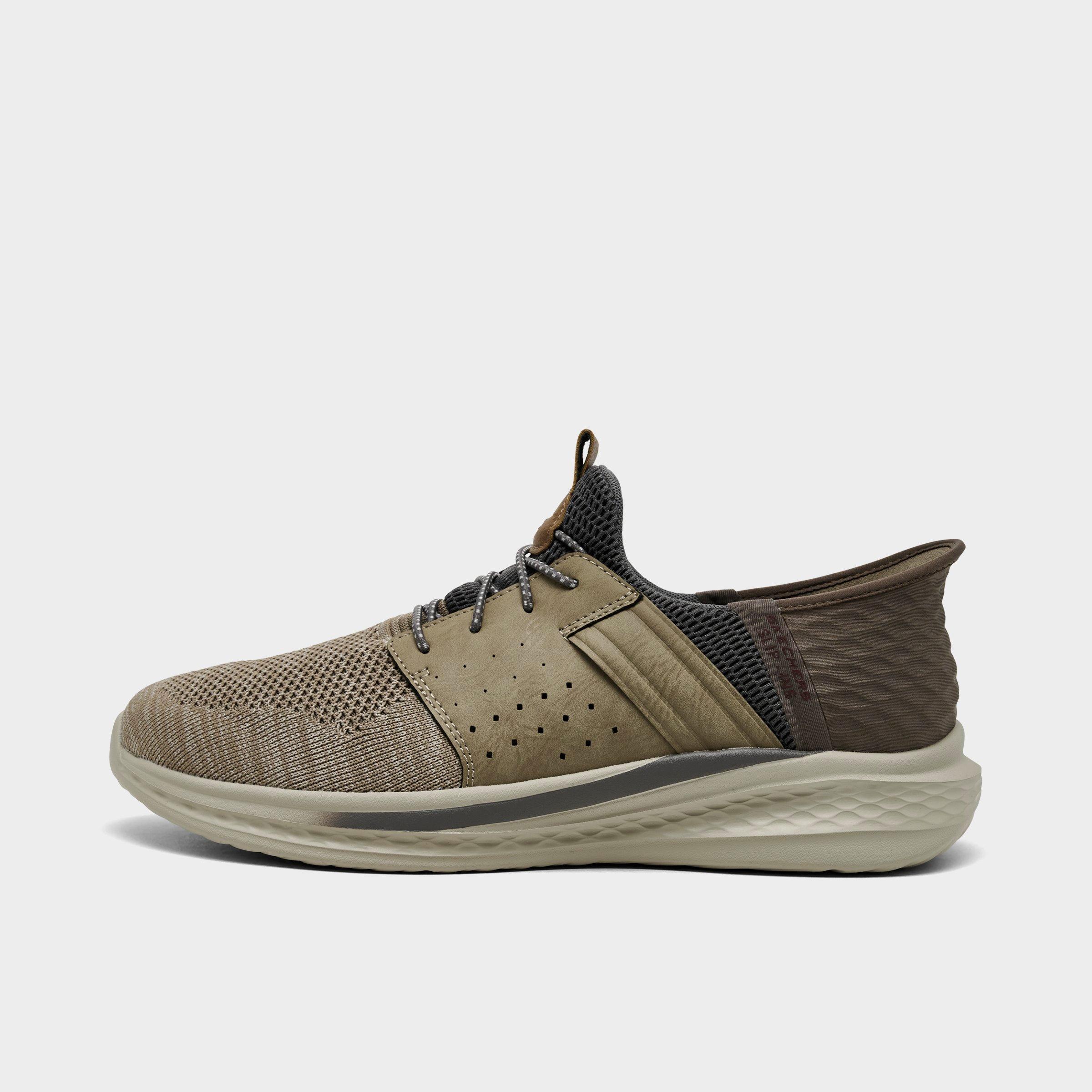 Men's Skechers Slip-ins Relaxed Fit: Slade - Ocon Slip-On Casual Shoes in Taupe/Taupe Size: 7.5