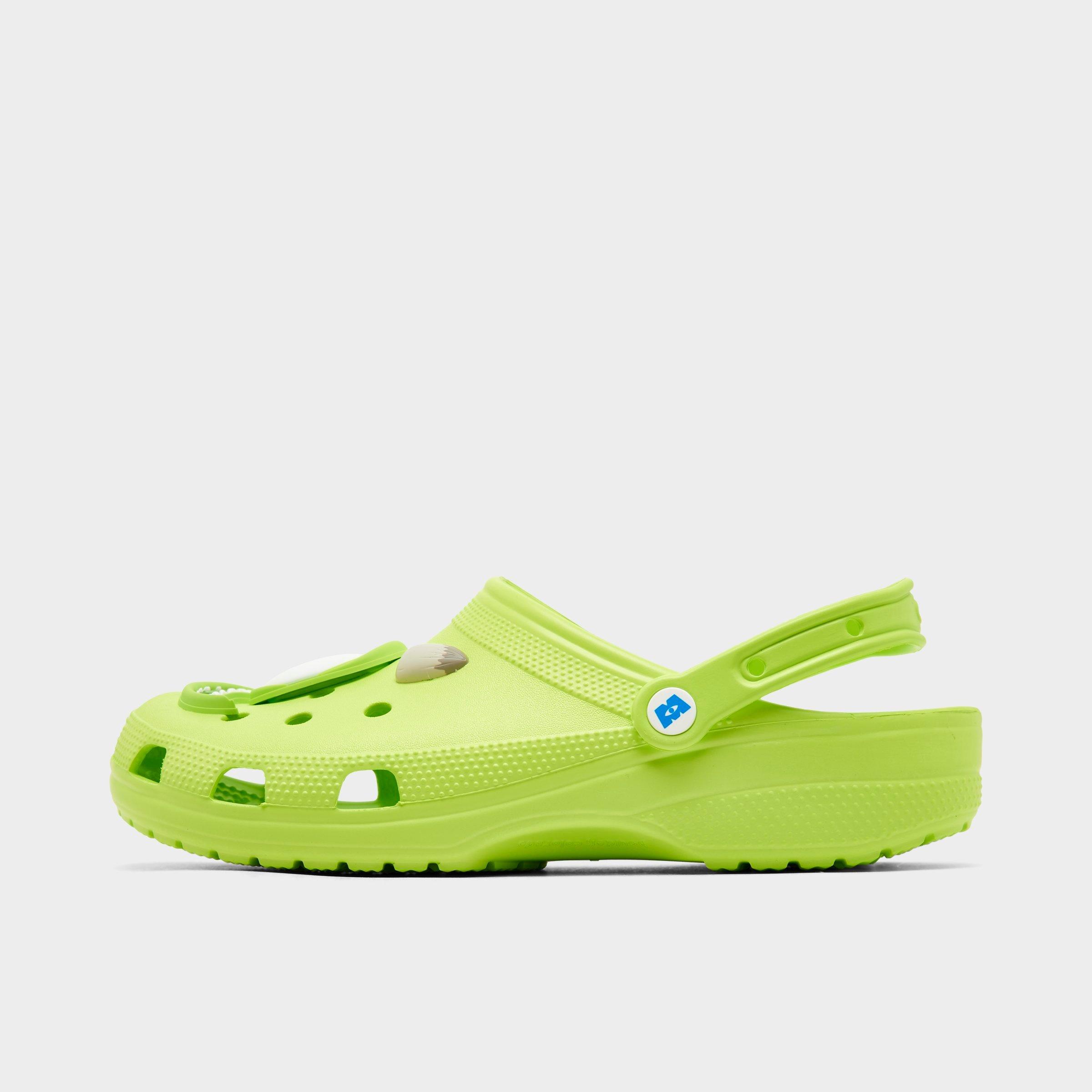 Crocs x Monsters, Inc. Classic Clog Shoes in Green/Lime Green Size 10