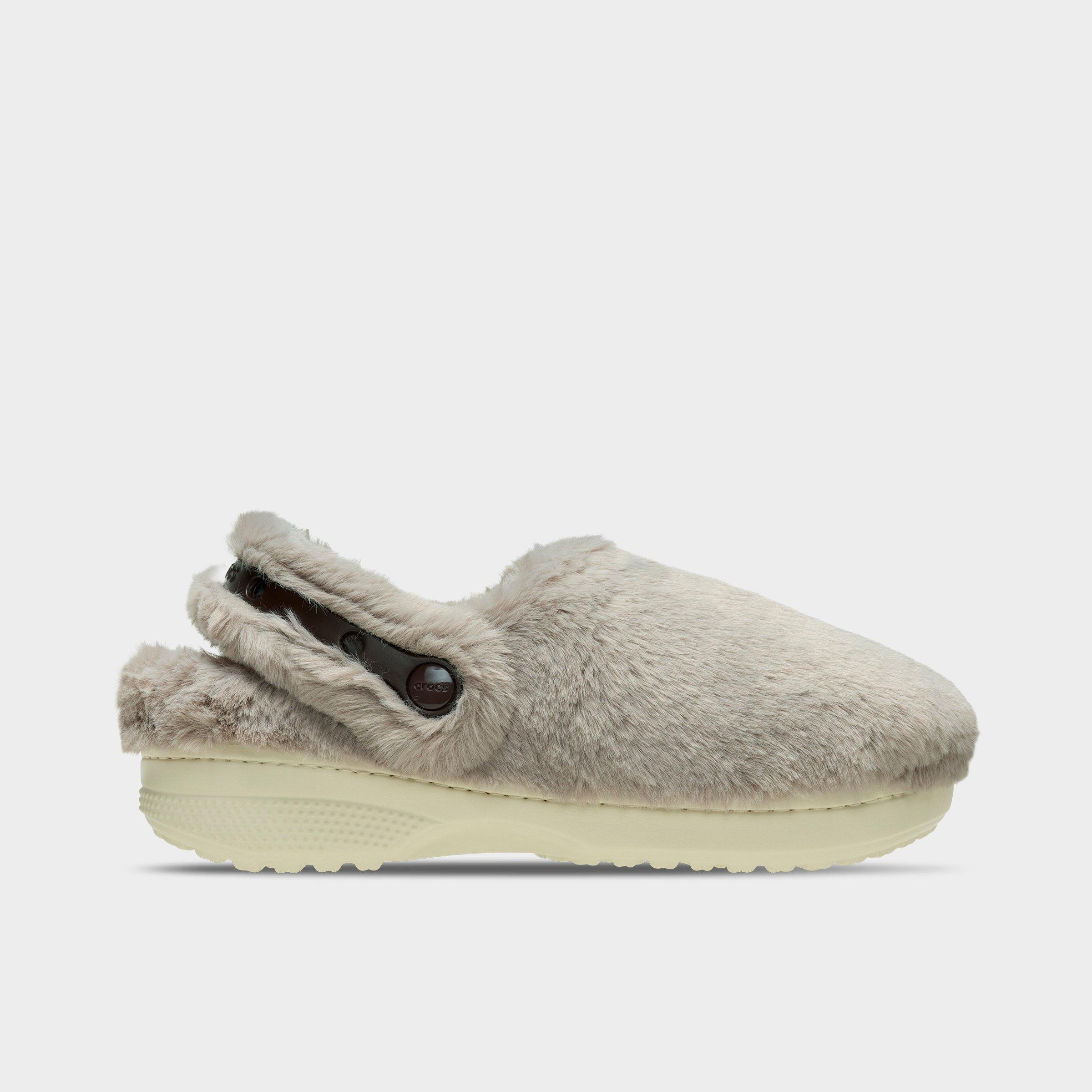 Crocs Women's Classic Unfurgettable Clog Shoes in Mushroom Size: 4.0