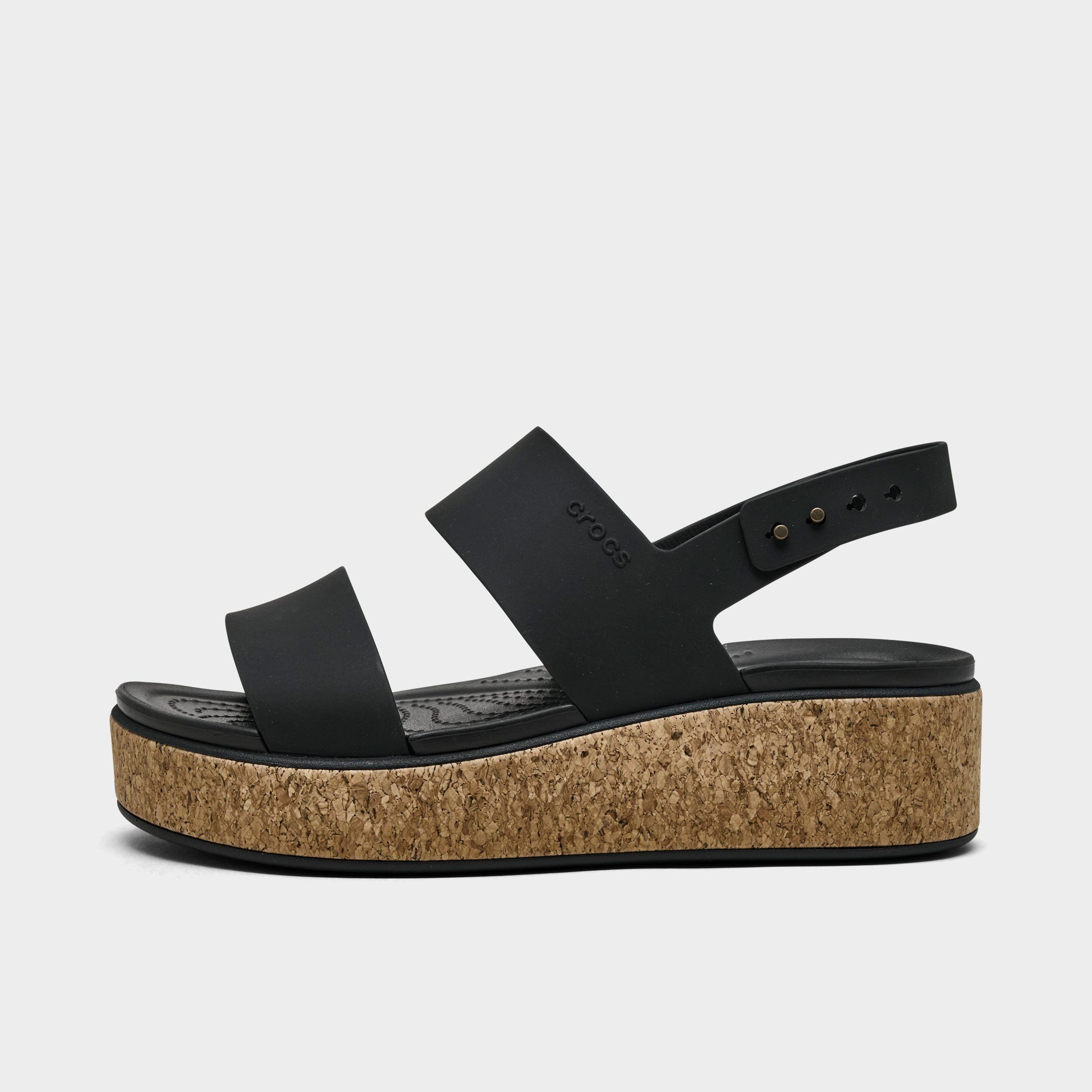 Crocs Women's Brooklyn Cork Low Wedge Sandals