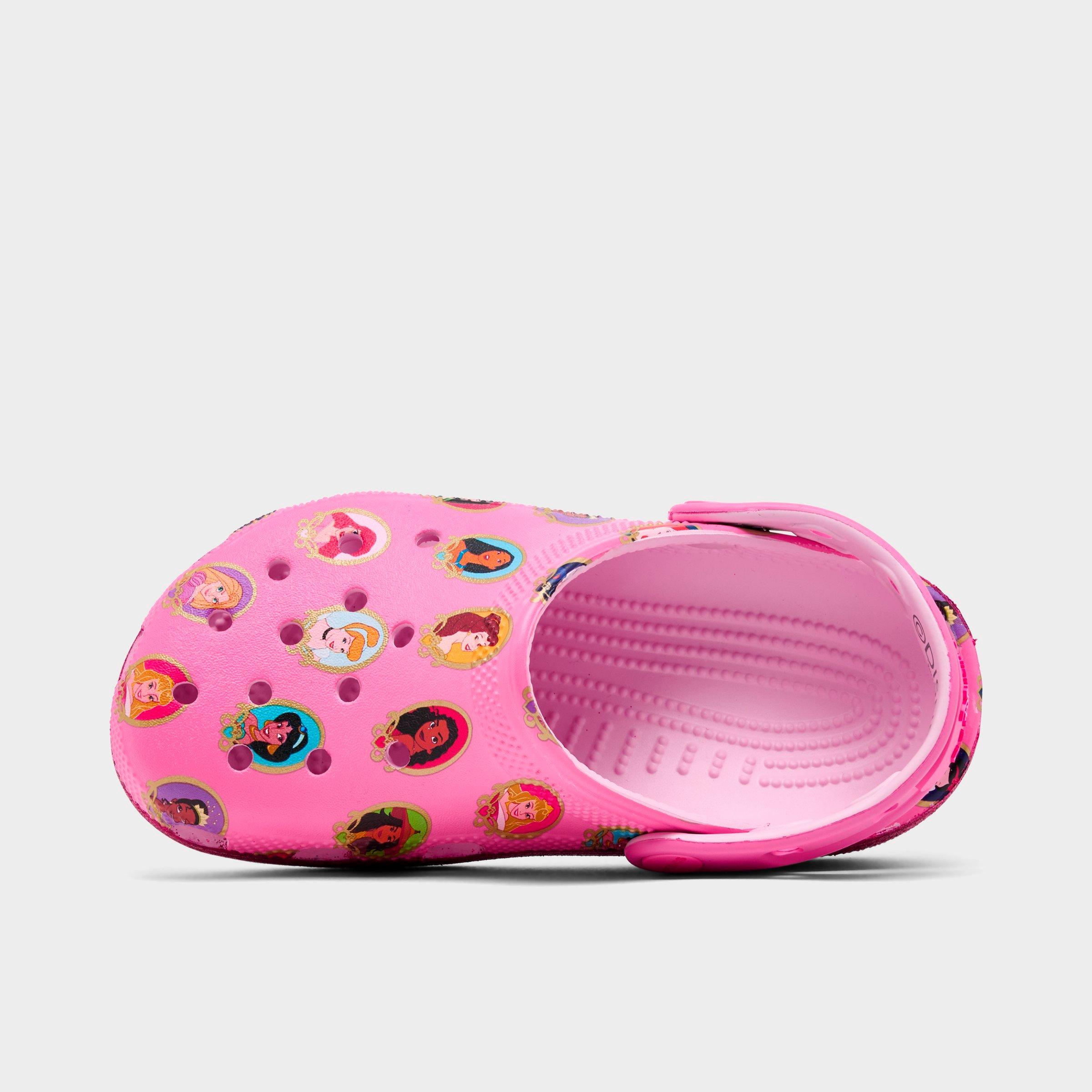 Crocs Girls' Little Kids Disney Princess Classic Clog Shoes in Pink Multi Size: 13.0