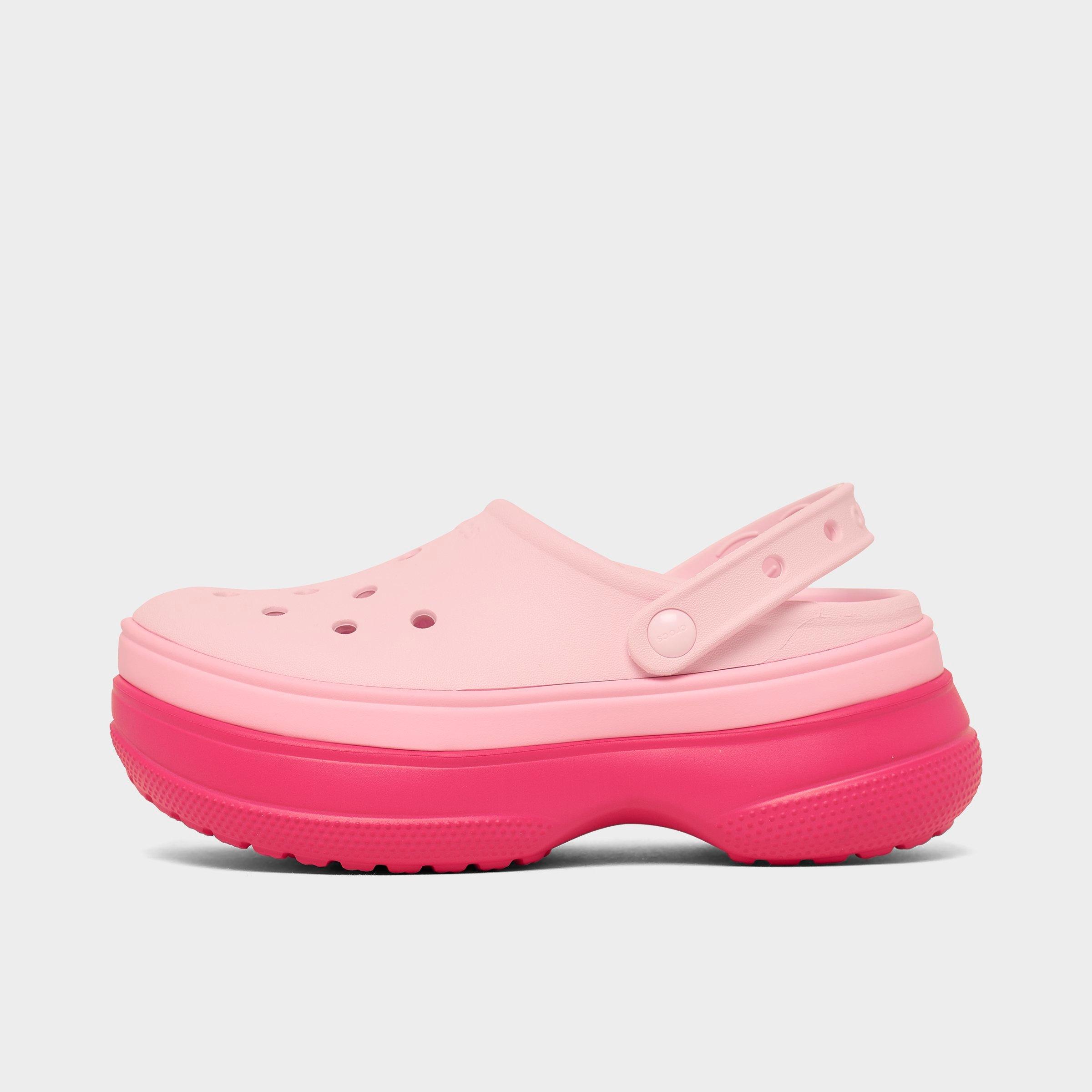Crocs Women's Stacked Classic Clog Shoes in Dragon Fruit Size: 5.0