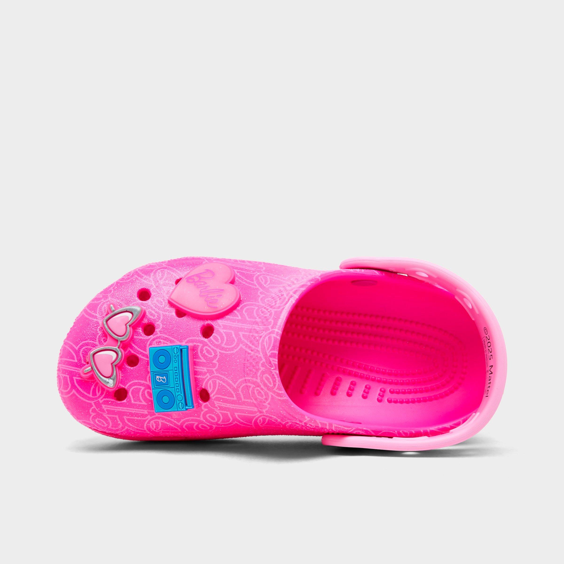 Crocs Girls' Little Kids x Barbie Classic Clog Shoes in Pink Size: 13.0
