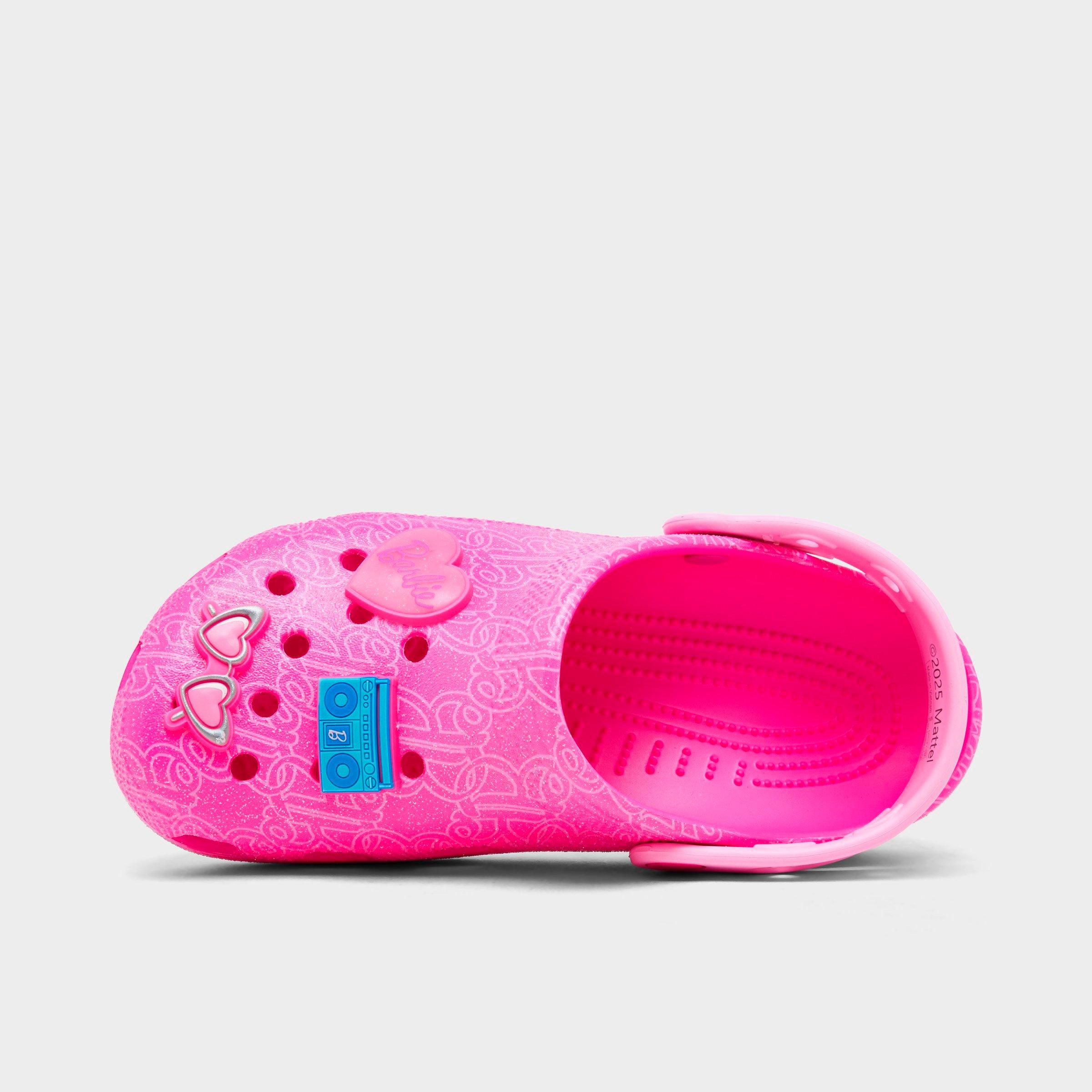 Crocs Girls' Big Kids x Barbie Classic Clog Shoes in Pink Size: 4.0