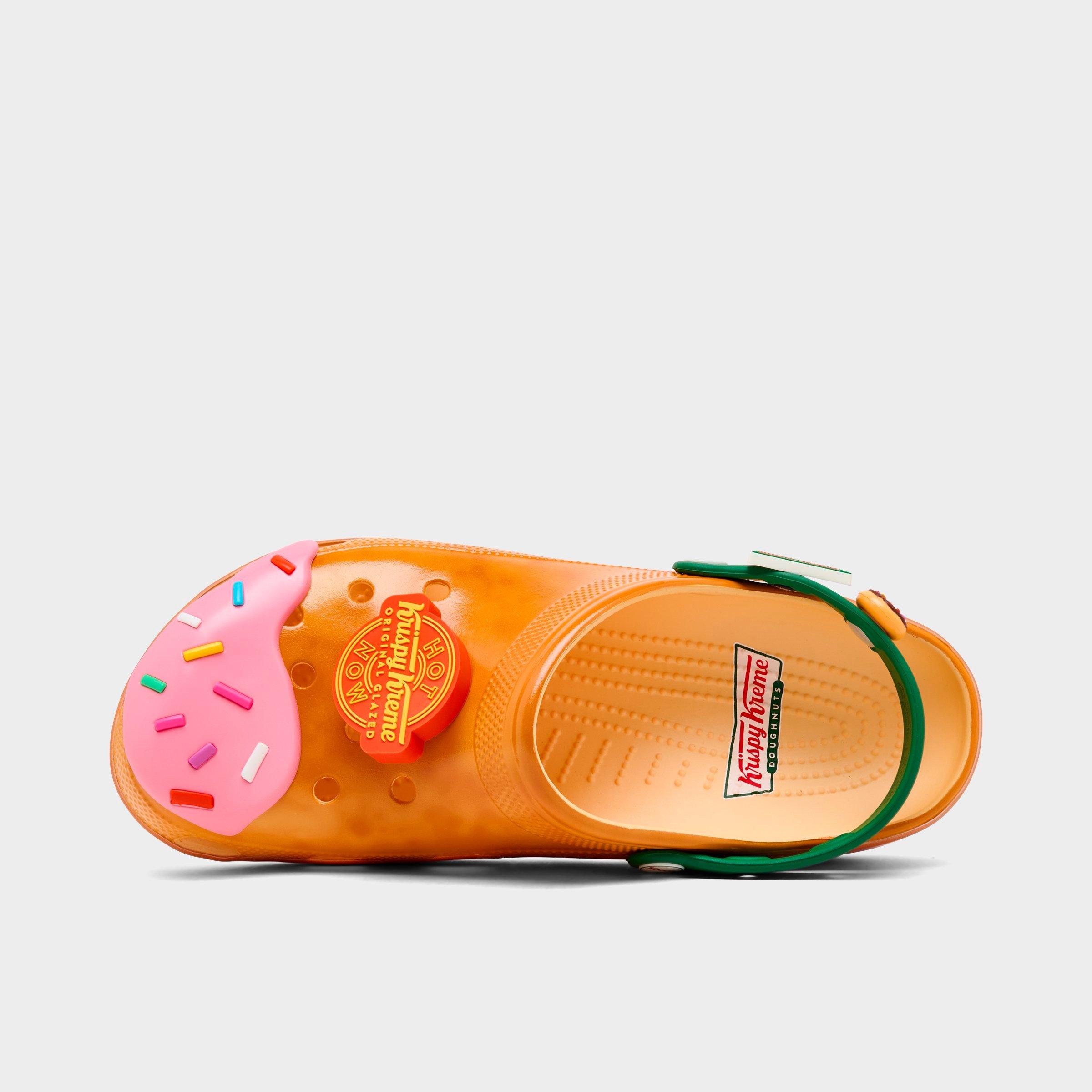 Crocs Men's x Krispy Kreme Classic Clog Shoes in Golden Hour/Multi Size: 7.0