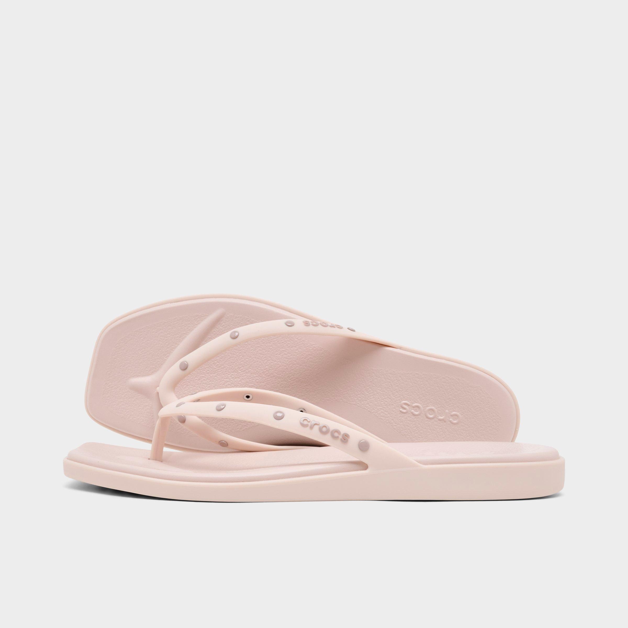 Crocs Women's Miami Studded Flip Sandals in Quartz Size: 8.0