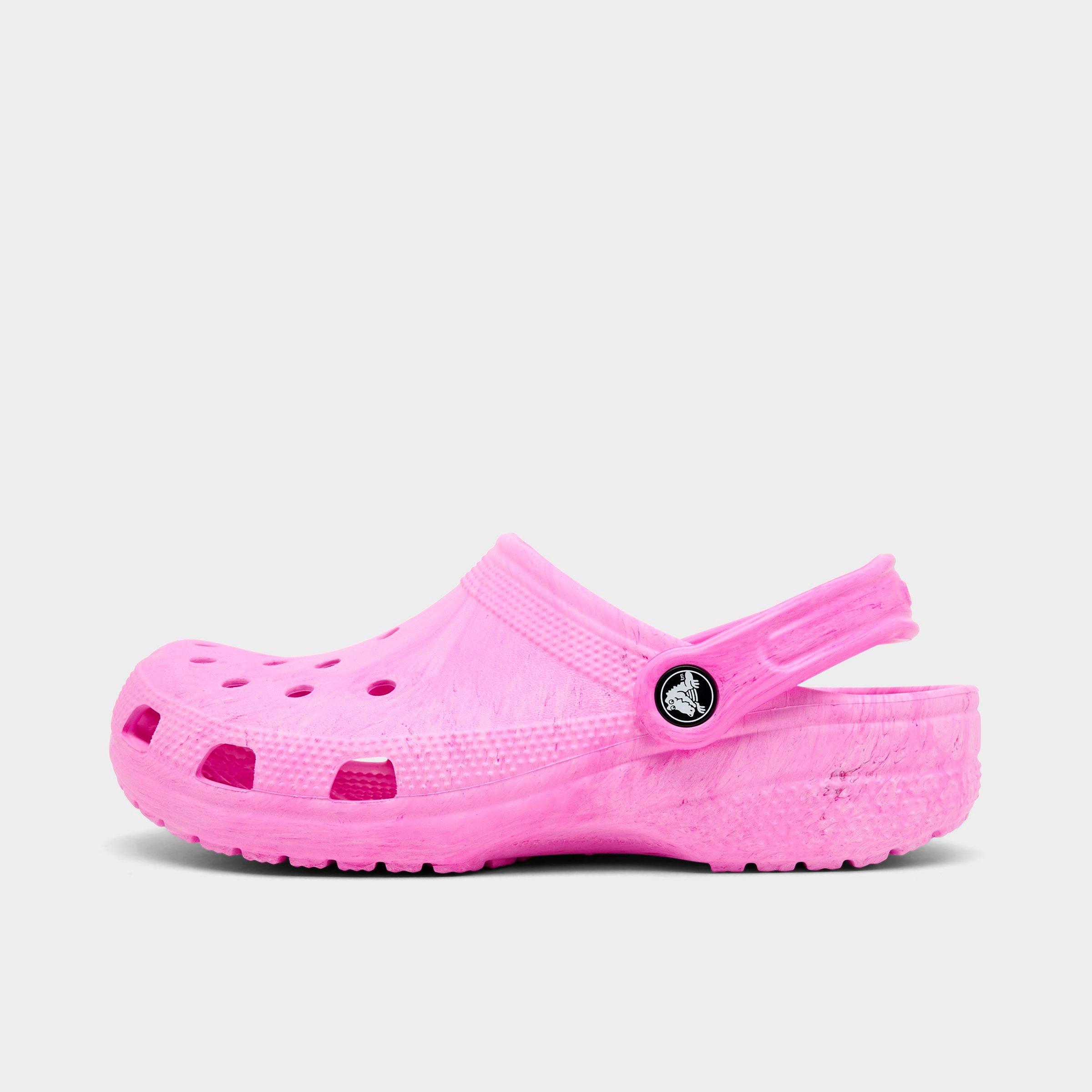 Crocs Classic Clog Shoes (Men's Sizing) in Pink Marble Size: 5.0