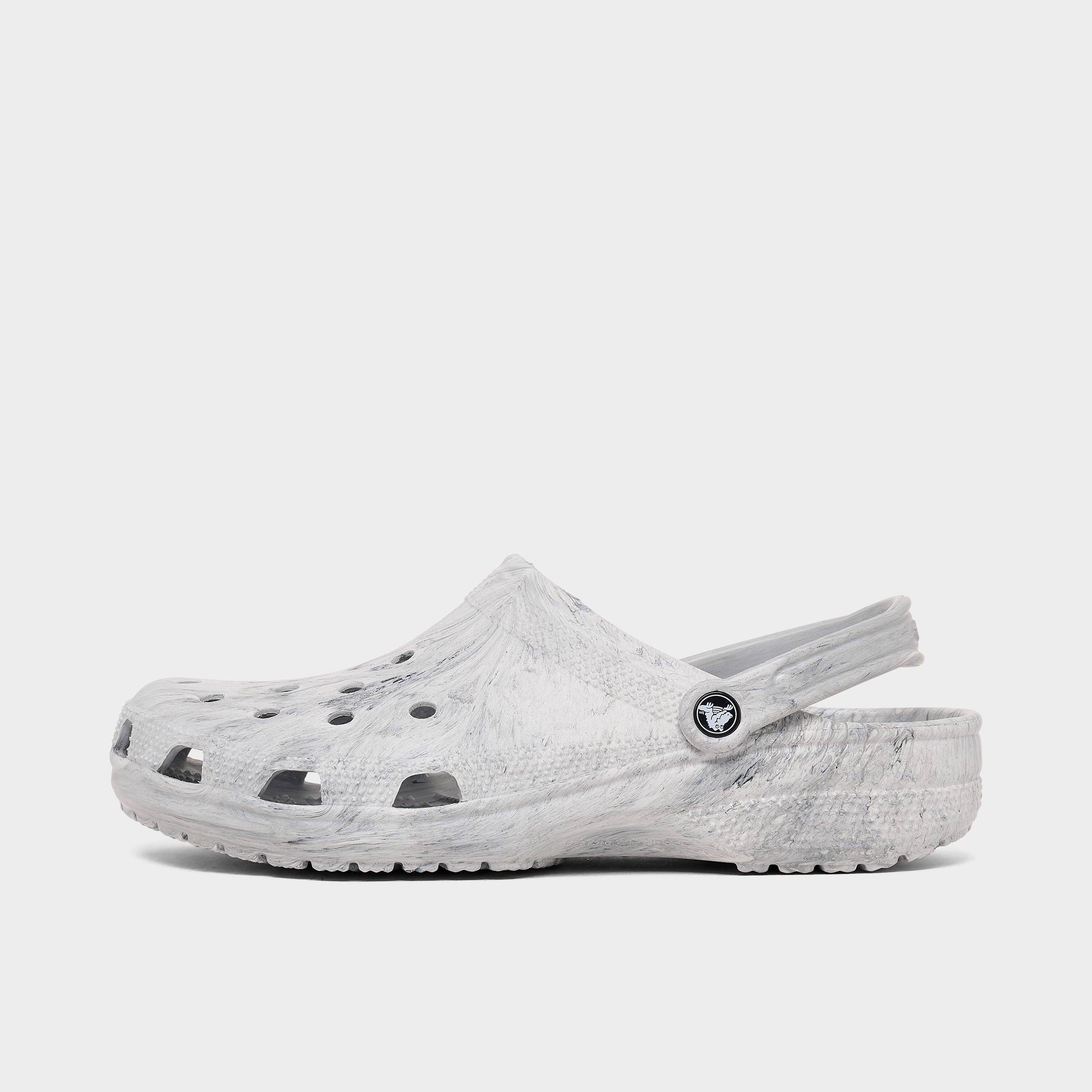 Crocs Classic Clog Shoes (Men's Sizing) in Grey Swirl Size: 7.0