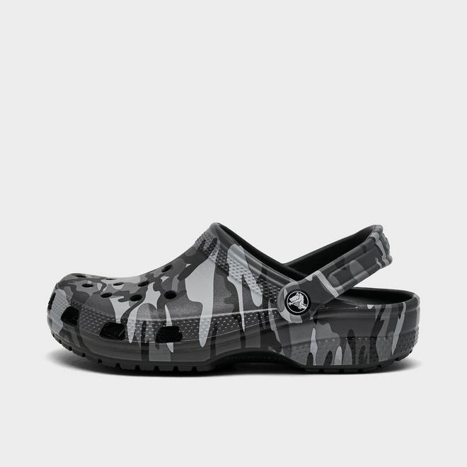 Big Kids' Crocs Camo Classic Clog Shoes