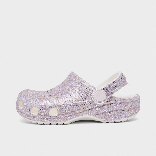 Girls' Little Kids' Crocs Glitter Classic Clog Shoes