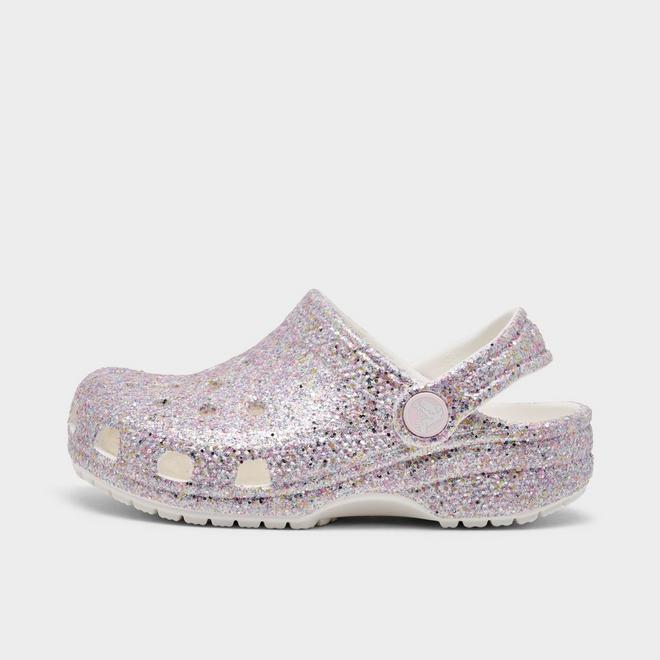 Girls' Toddler Crocs Classic Glitter Clog Shoes