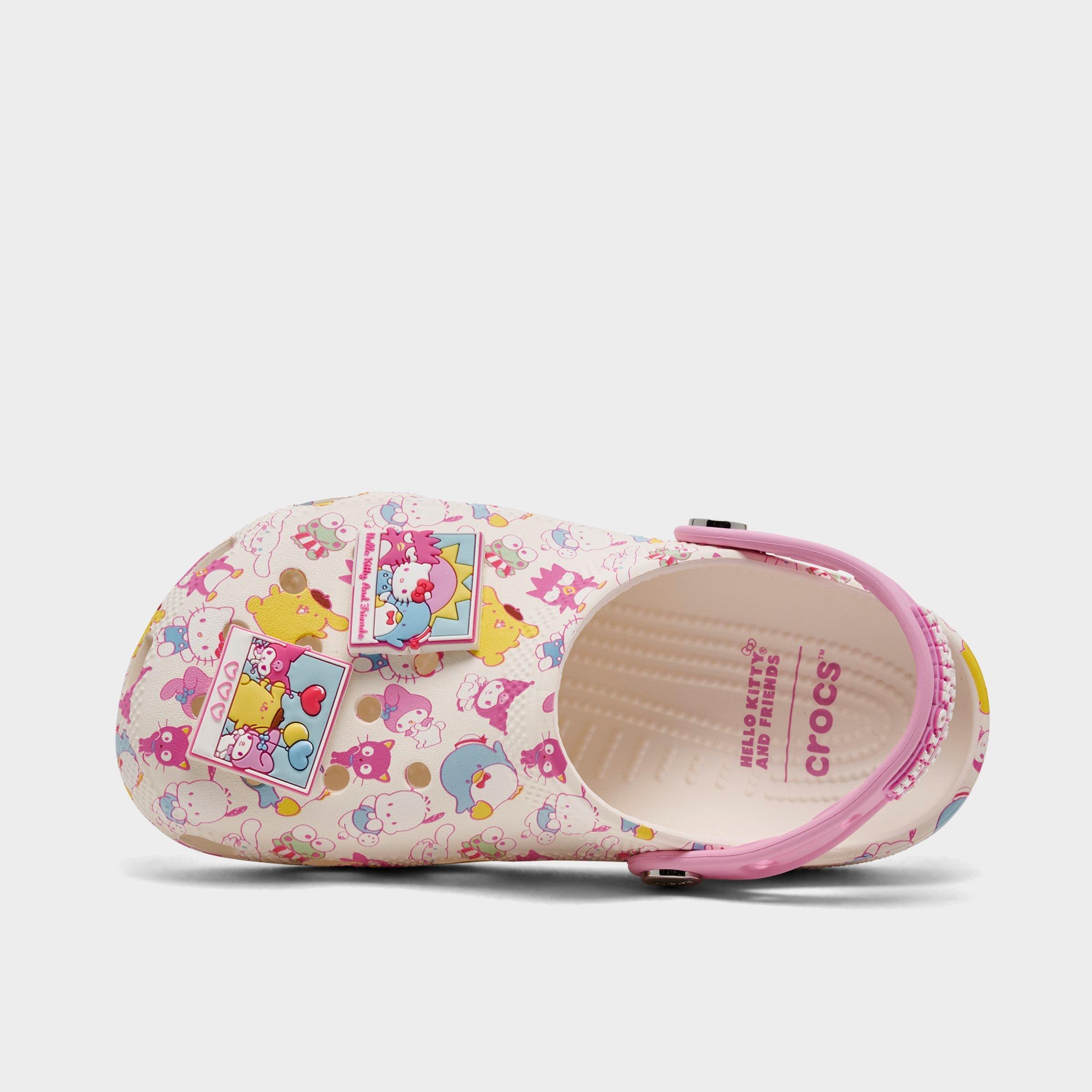 Crocs Girls' Little Kids x Hello Kitty and Friends Pastel Classic Clog Shoes in Pink/Multi Size: 12.0
