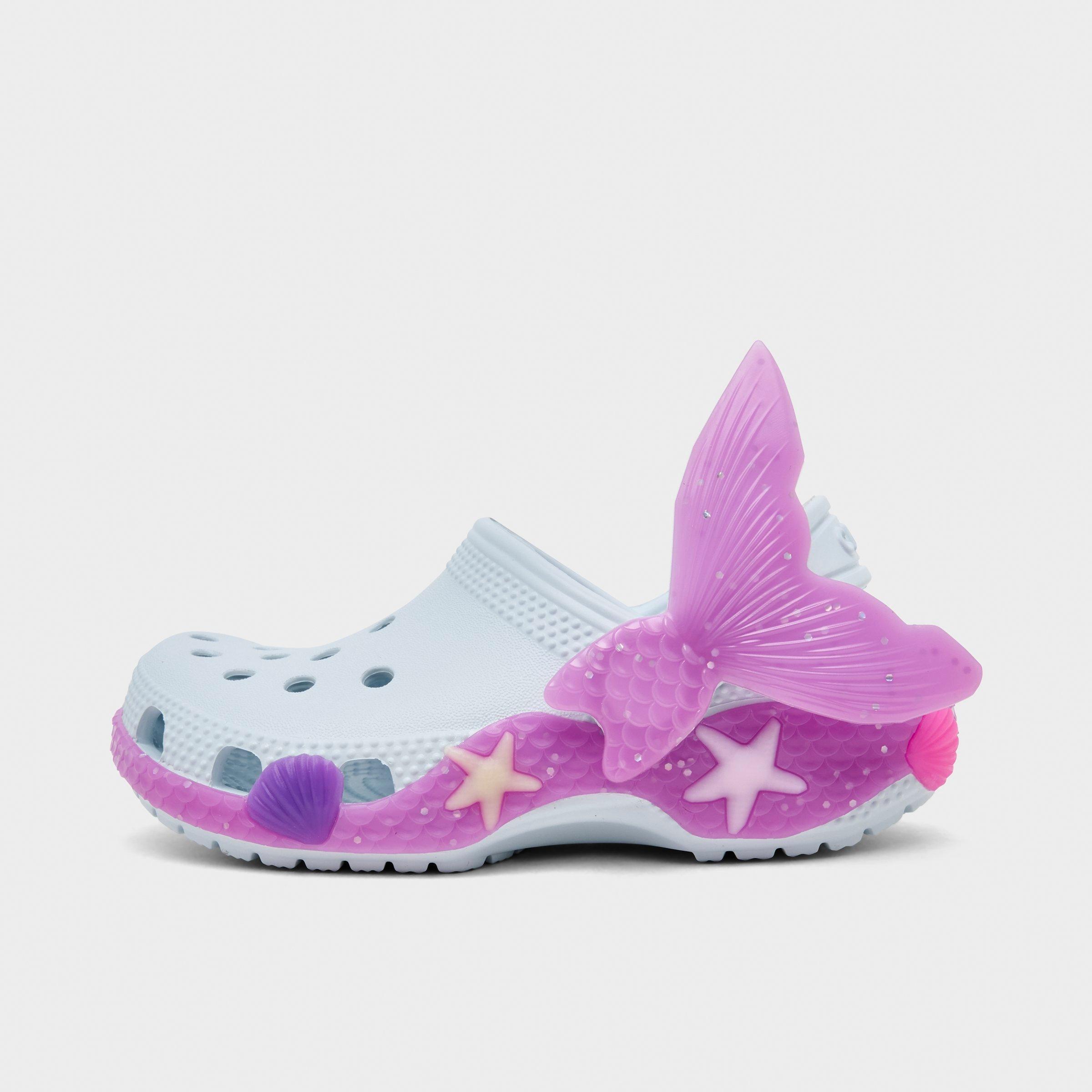 Crocs Girls' Toddler IAM Color Change Mermaid Classic Clog Shoes in Vapor Ice Size: 7.0